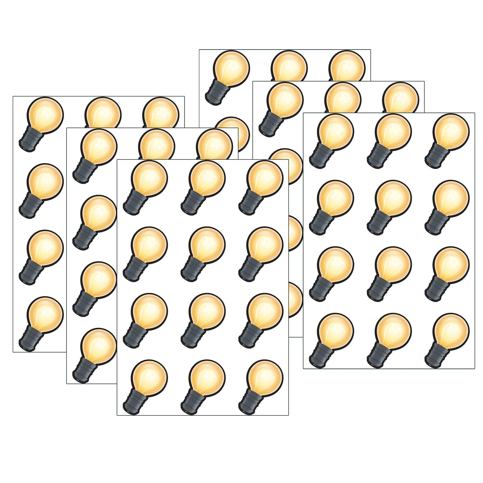 Teacher Created Resources Mini White Light Bulbs Accents, 6 Packs of 36