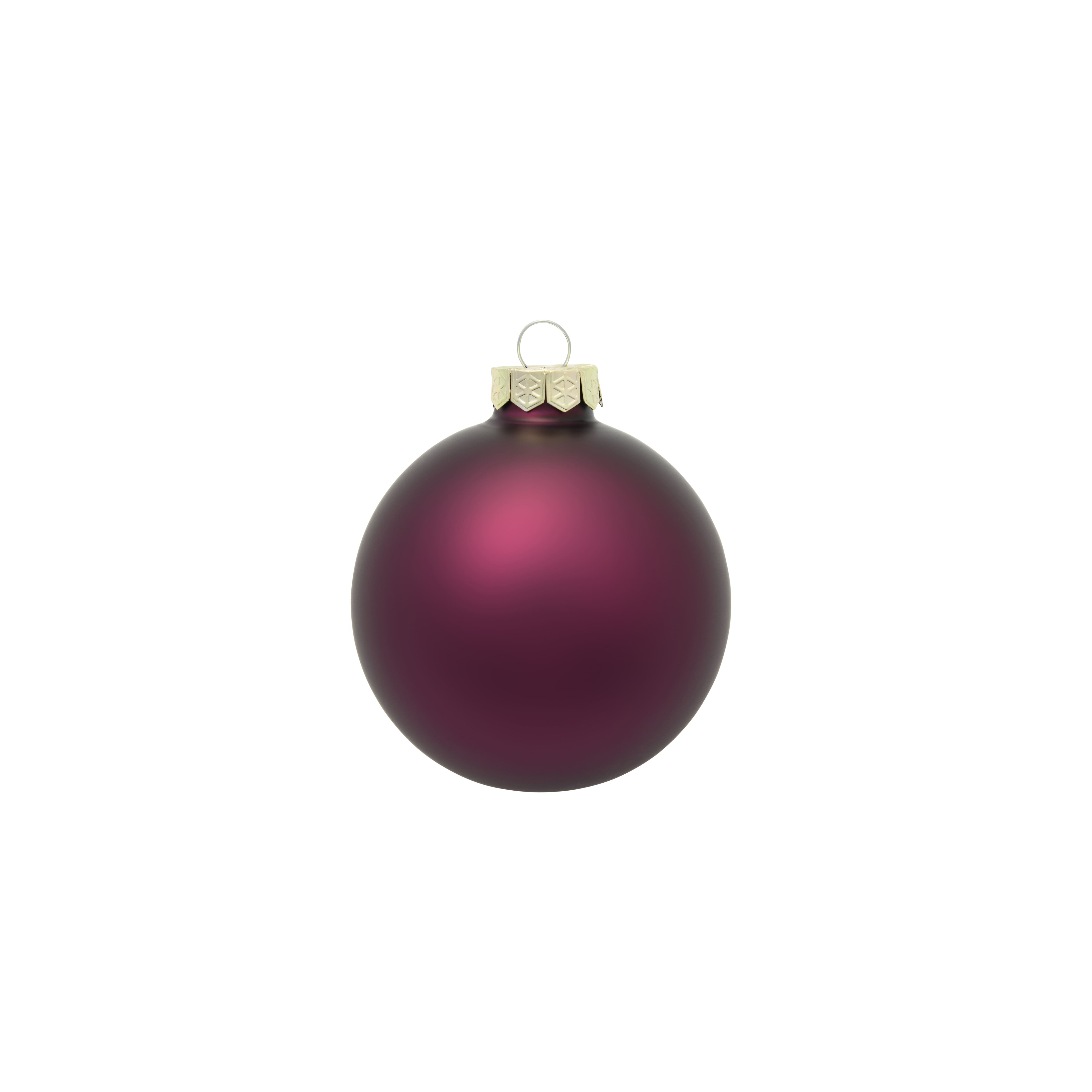 Whitehurst 8ct. 3.25&#x22; Matte Glass Ball Ornaments