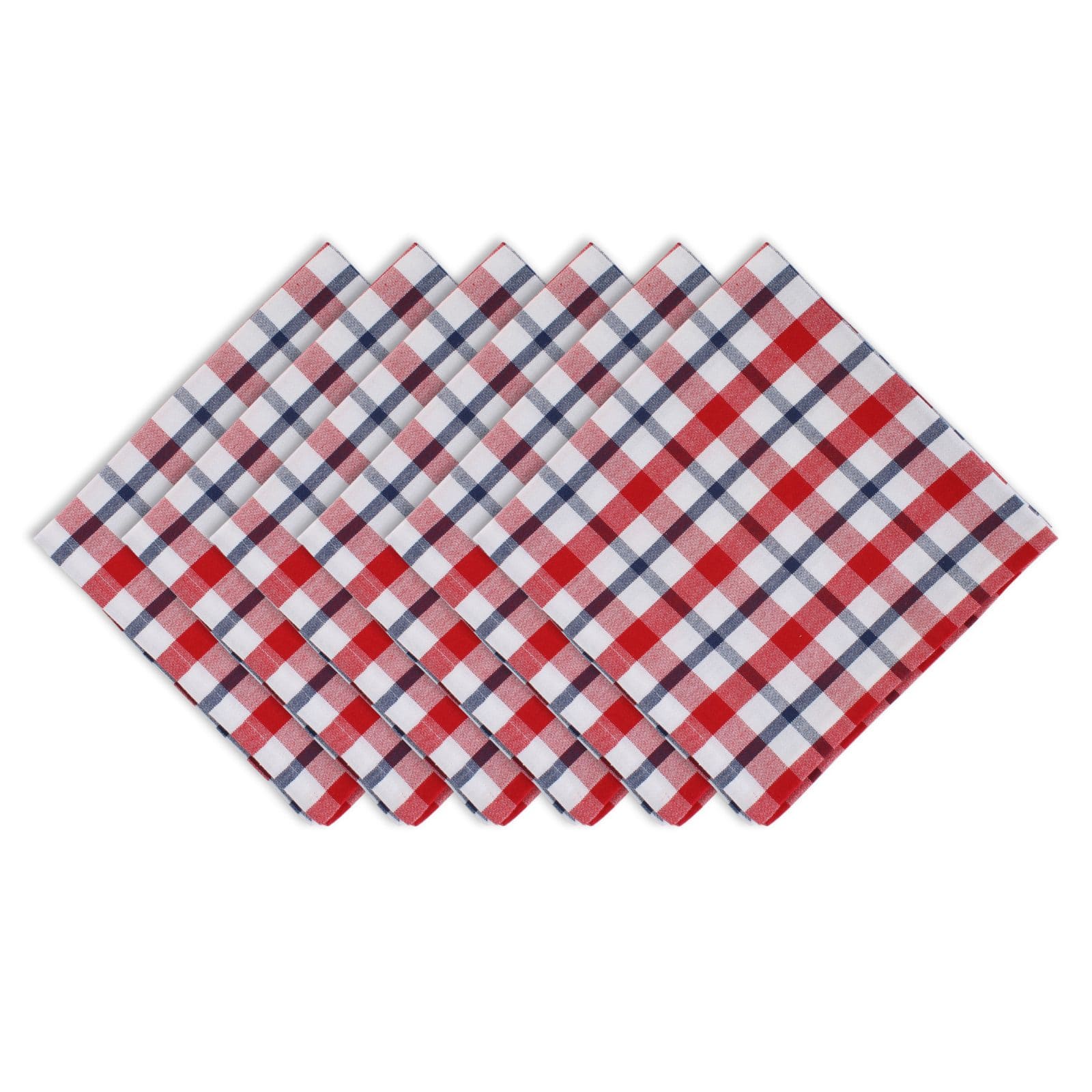 DII&#xAE; American Plaid Cloth Dinner Napkins, 6ct.