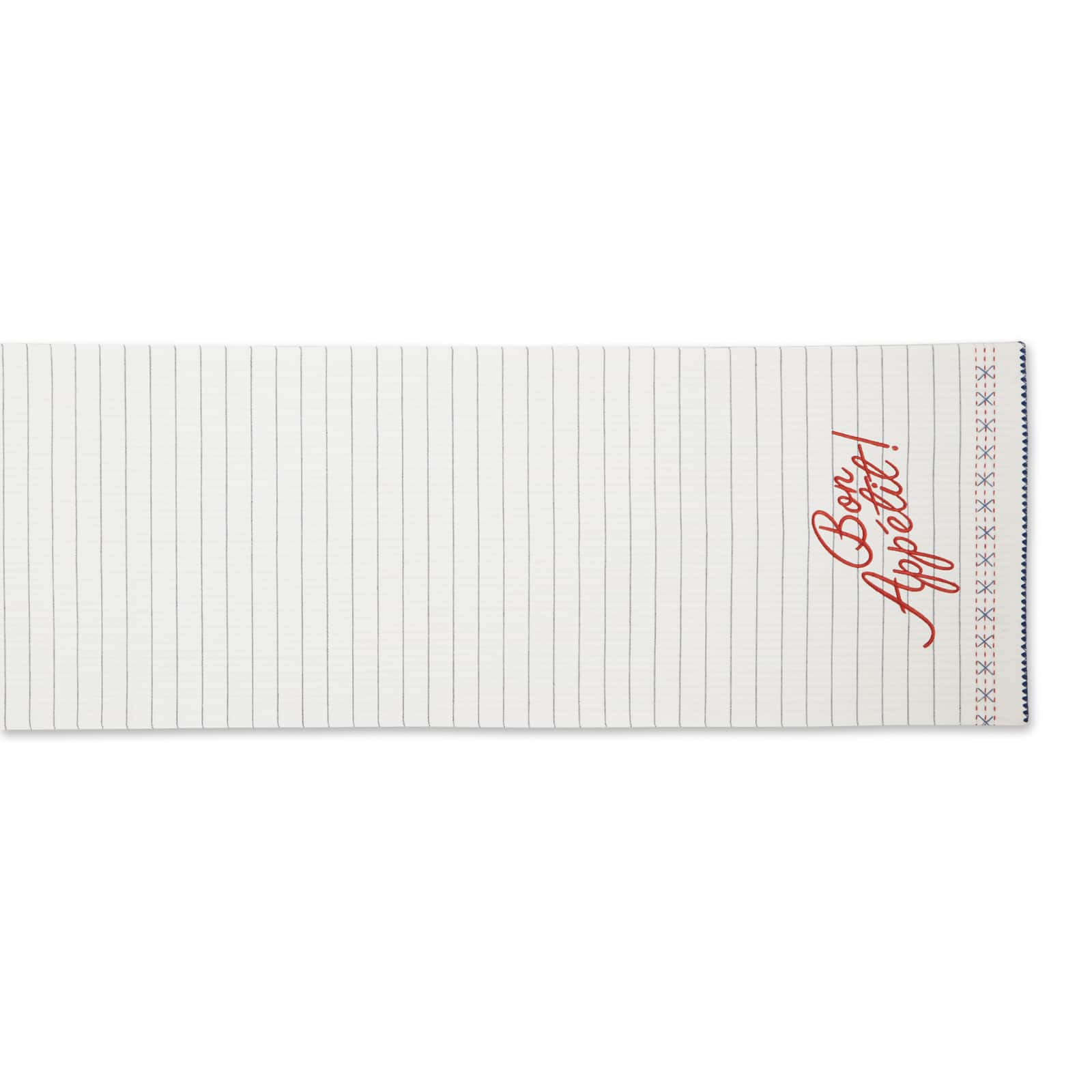 Bon Appetit Embellished Table Runner 14" x 108"