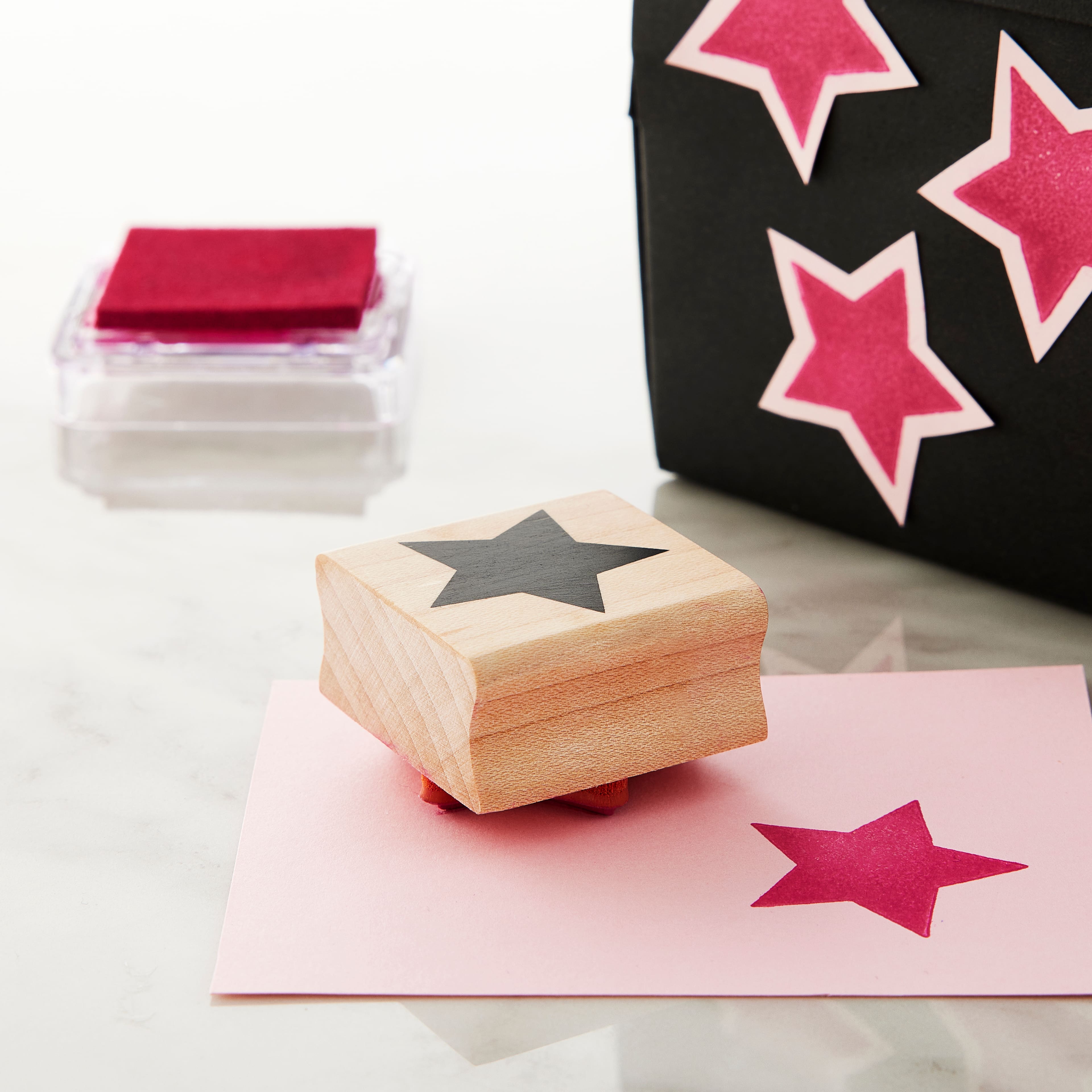 6 Pack: Large Star Wood Stamp by Recollections™