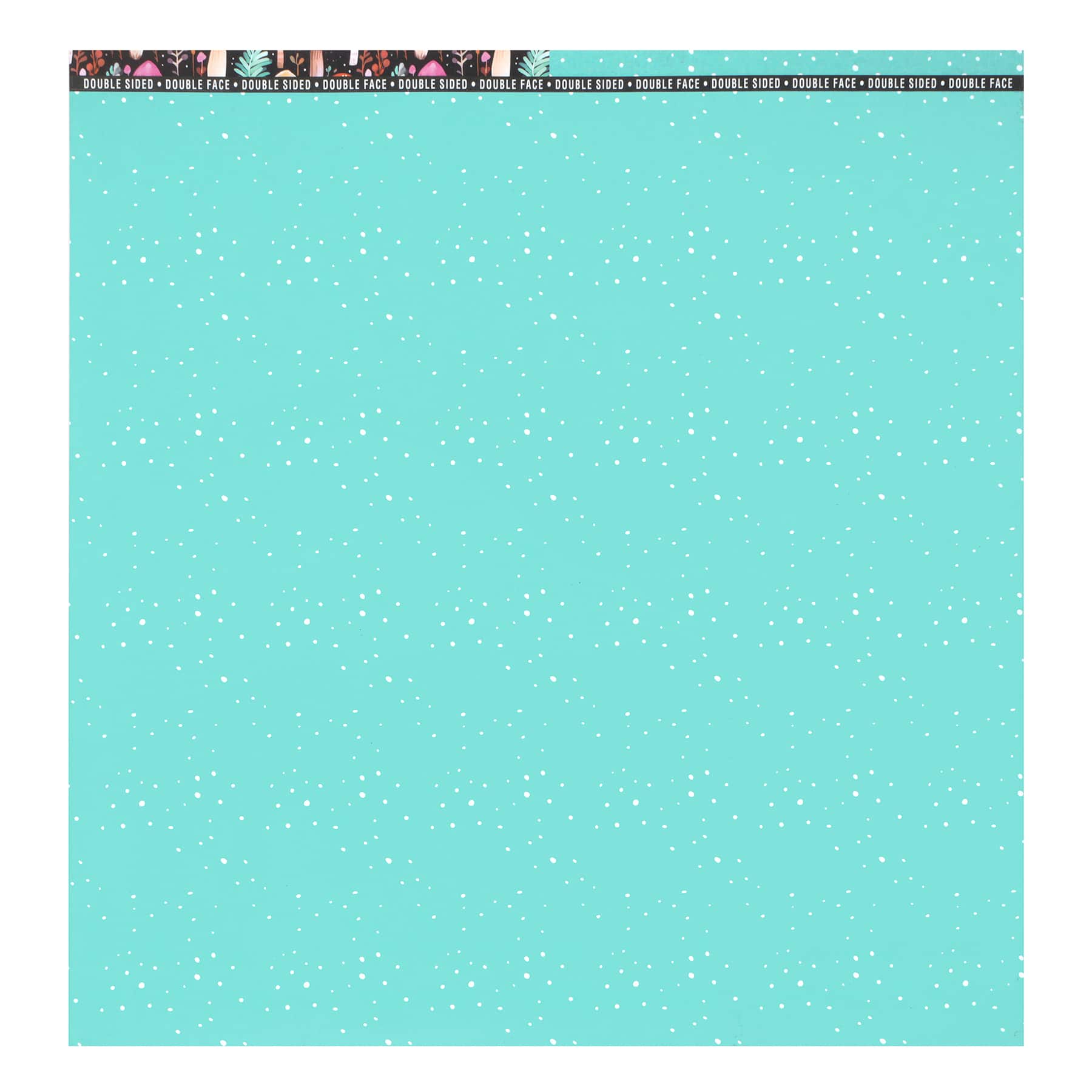12&#x22; x 12&#x22; Double-Sided Blue Mushroom Cardstock Paper by Recollections&#x2122;