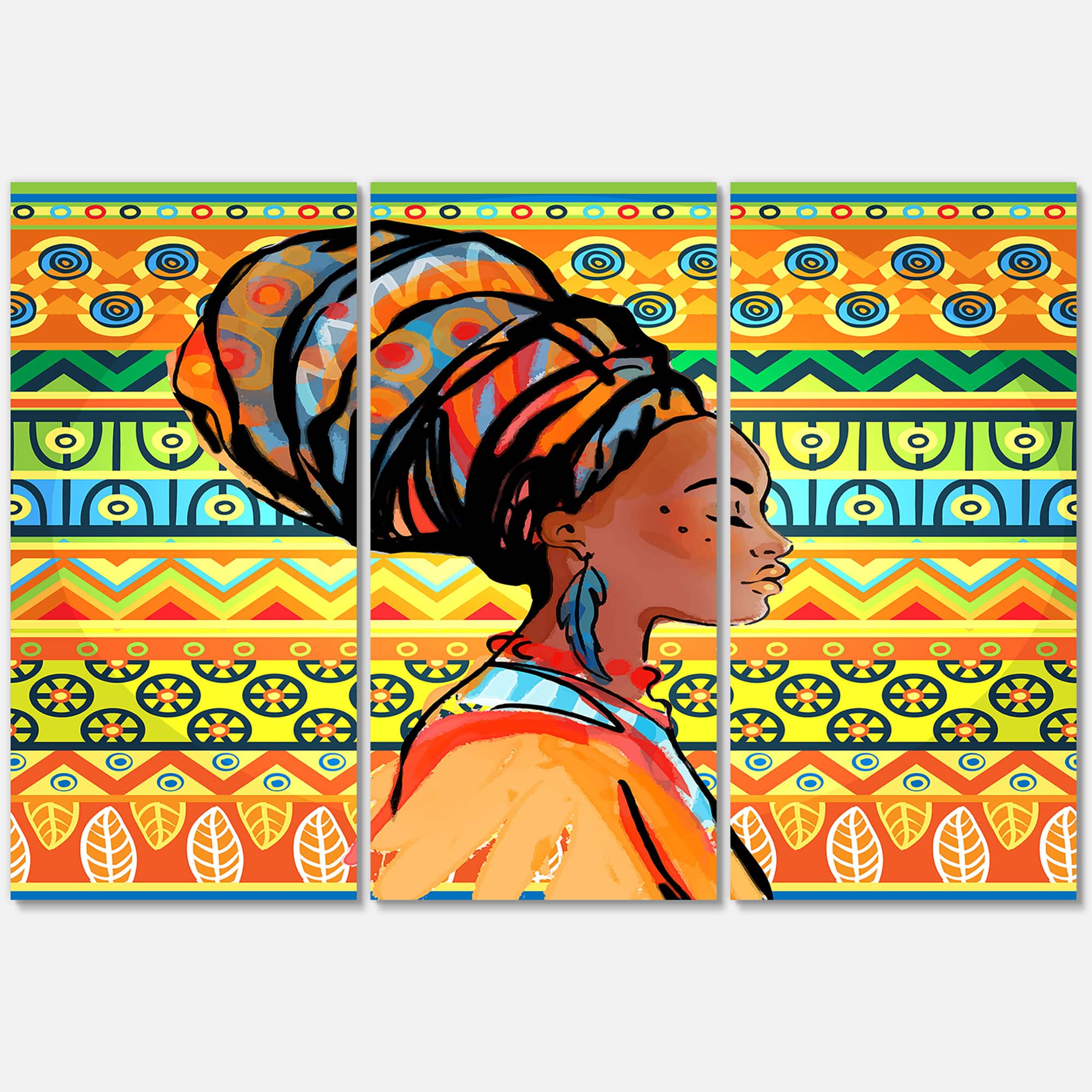 Designart - African American Woman with Turban III