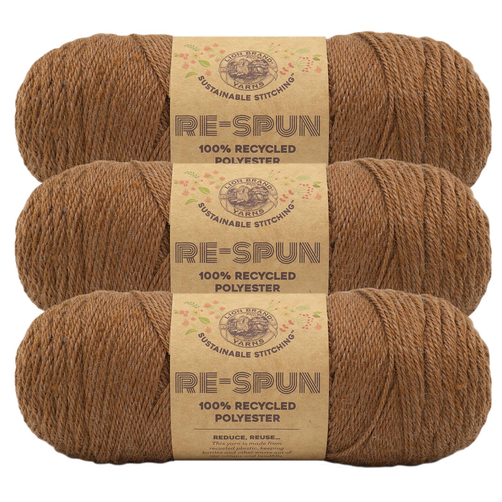 3 Pack Lion Brand&#xAE; Re-Spun Recycled Yarn