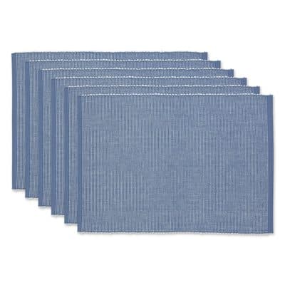 DII® 2-Tone Ribbed Placemats, 6ct. | Michaels