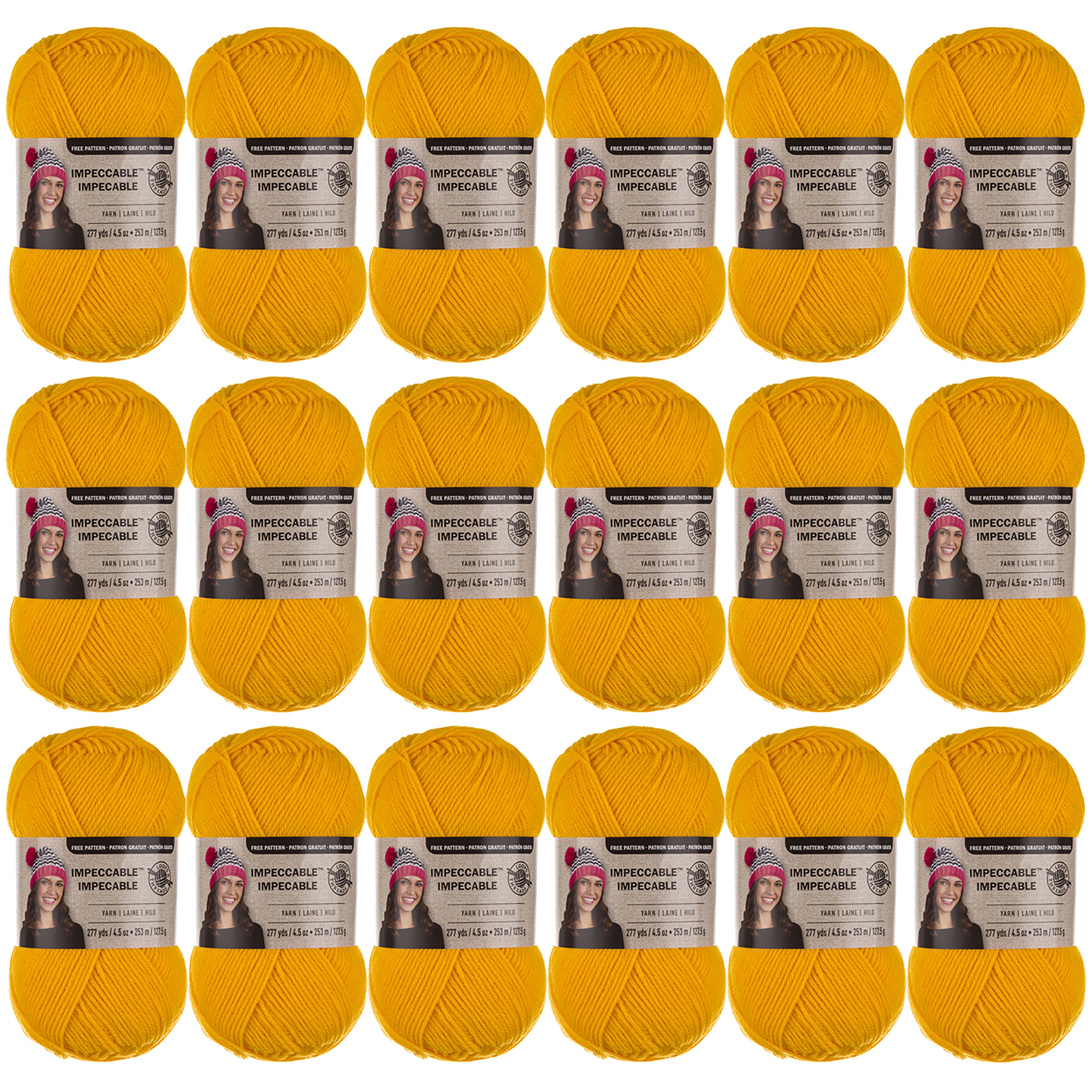 18 Pack: Impeccable&#xAE; Solid Yarn by Loops &#x26; Threads&#xAE;