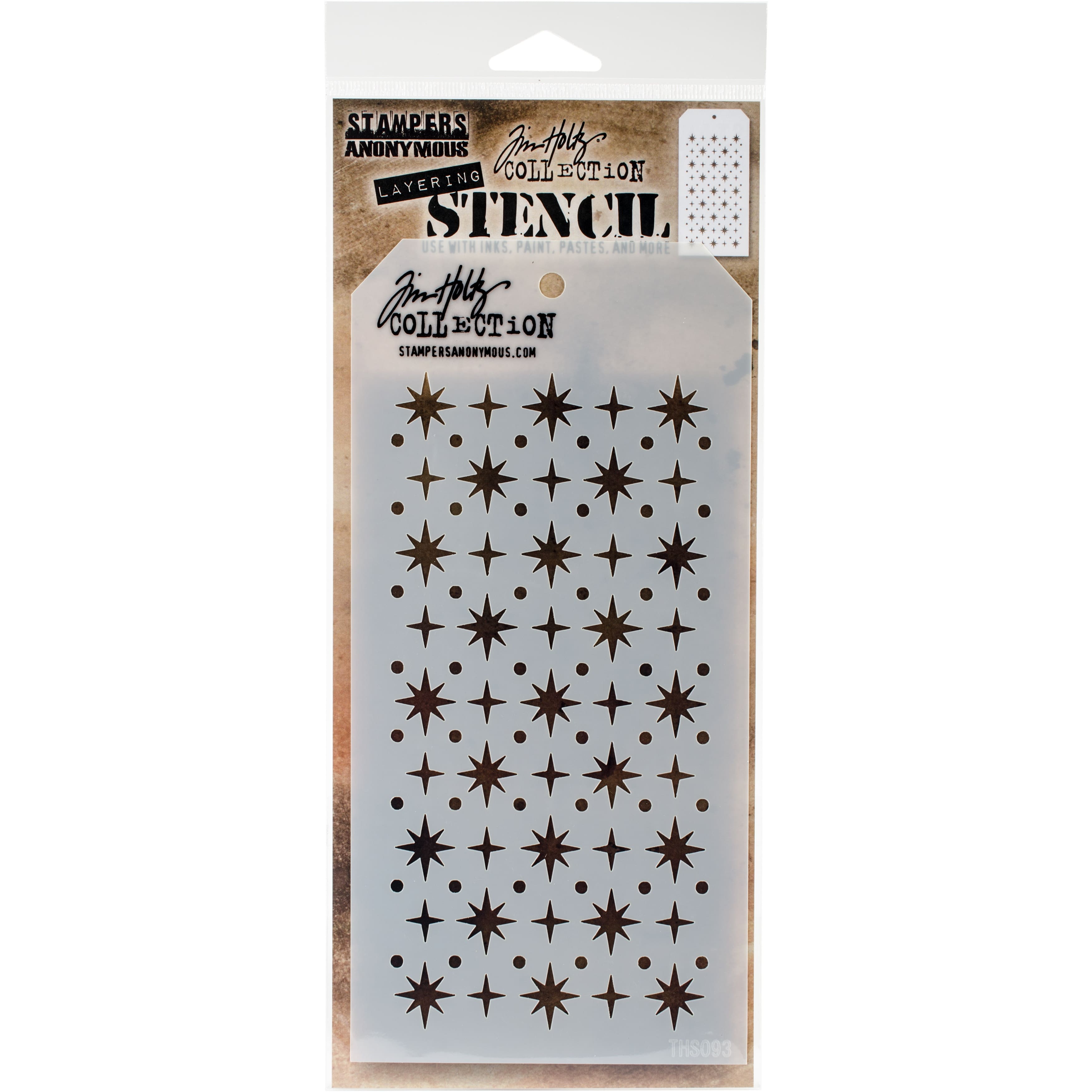 Stampers Anonymous Tim Holtz® Starry Layered Stencil
