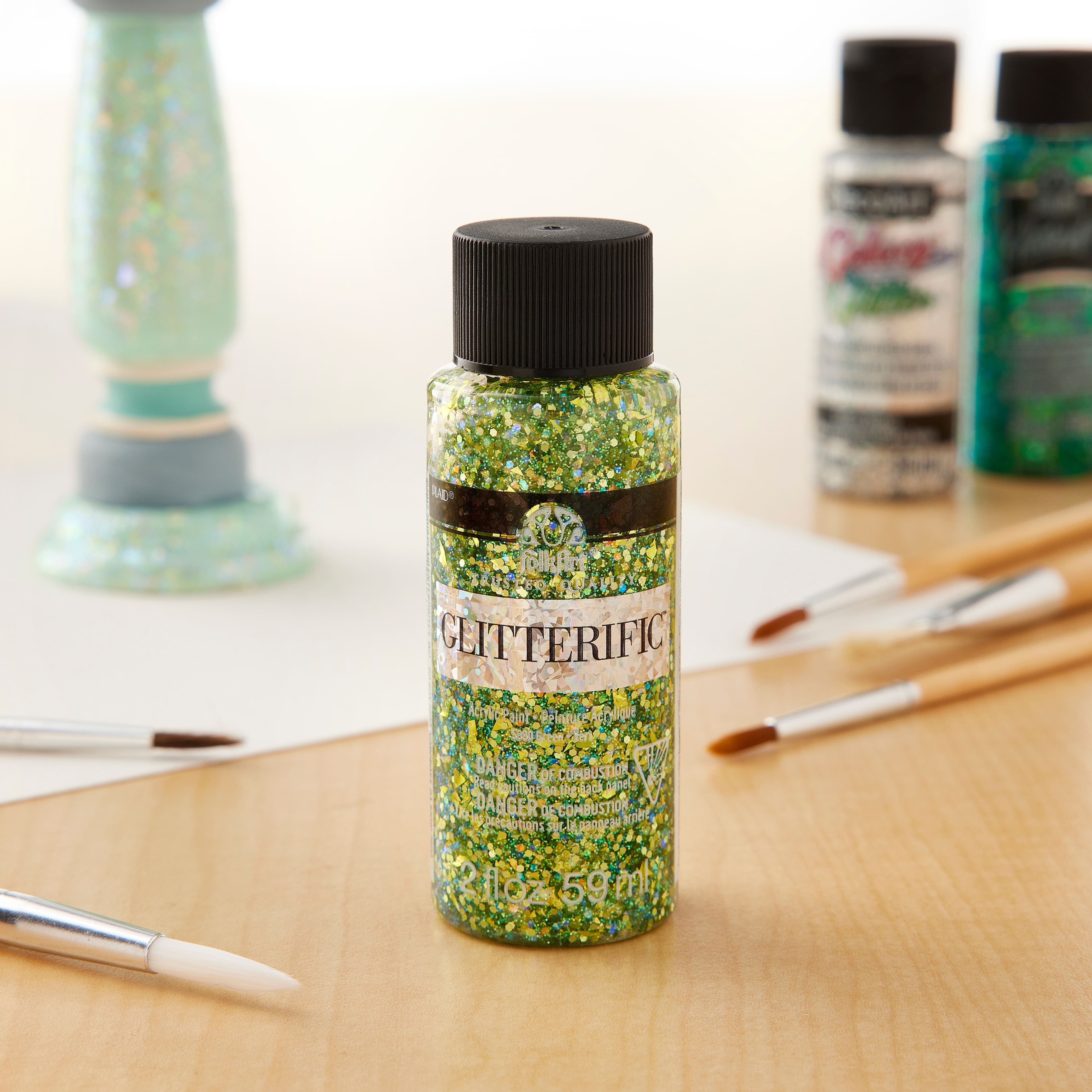 12 Pack: FolkArt&#xAE; Glitterific&#x2122; Acrylic Paint