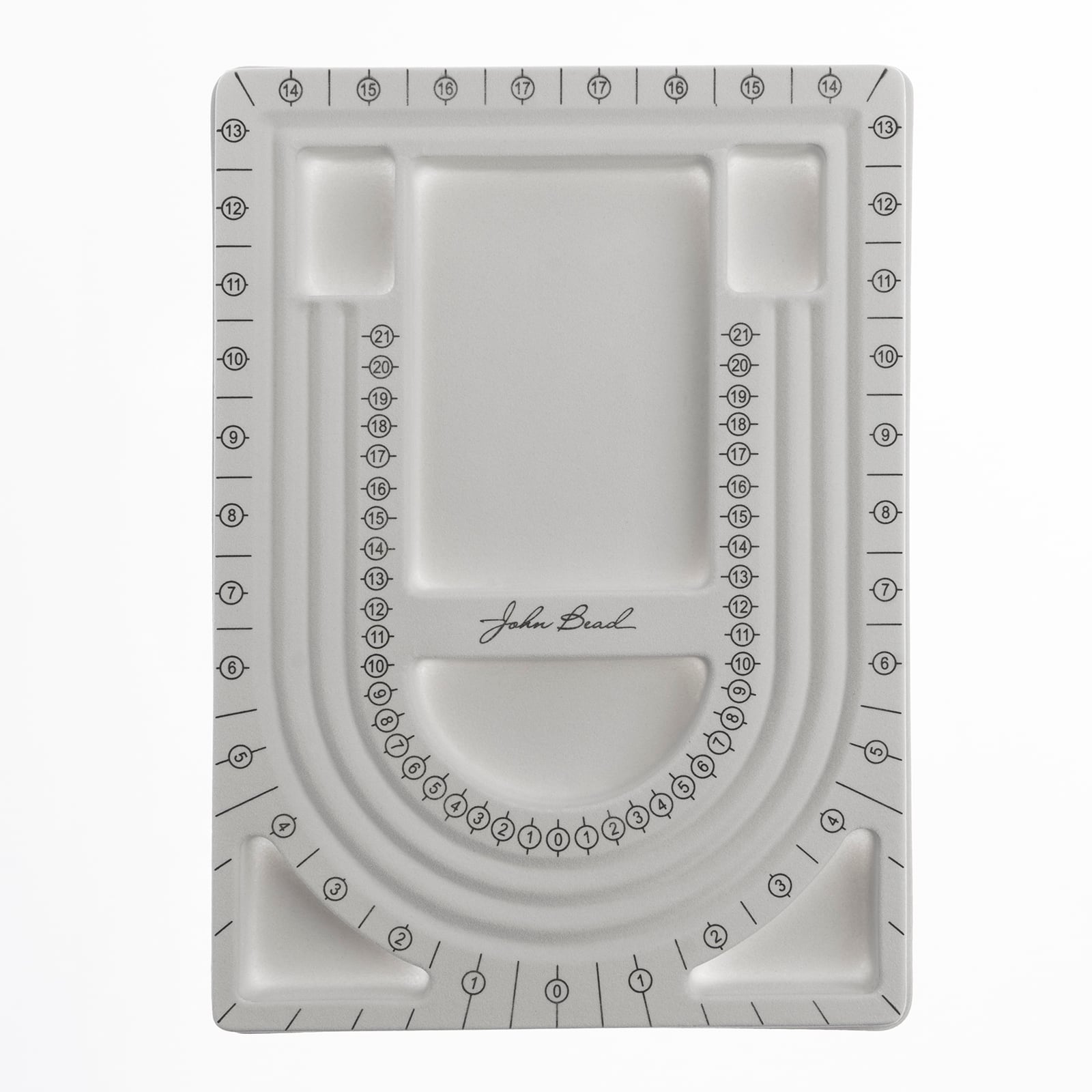 John Bead 12" x 9" Gray Plastic Designer Bead Board