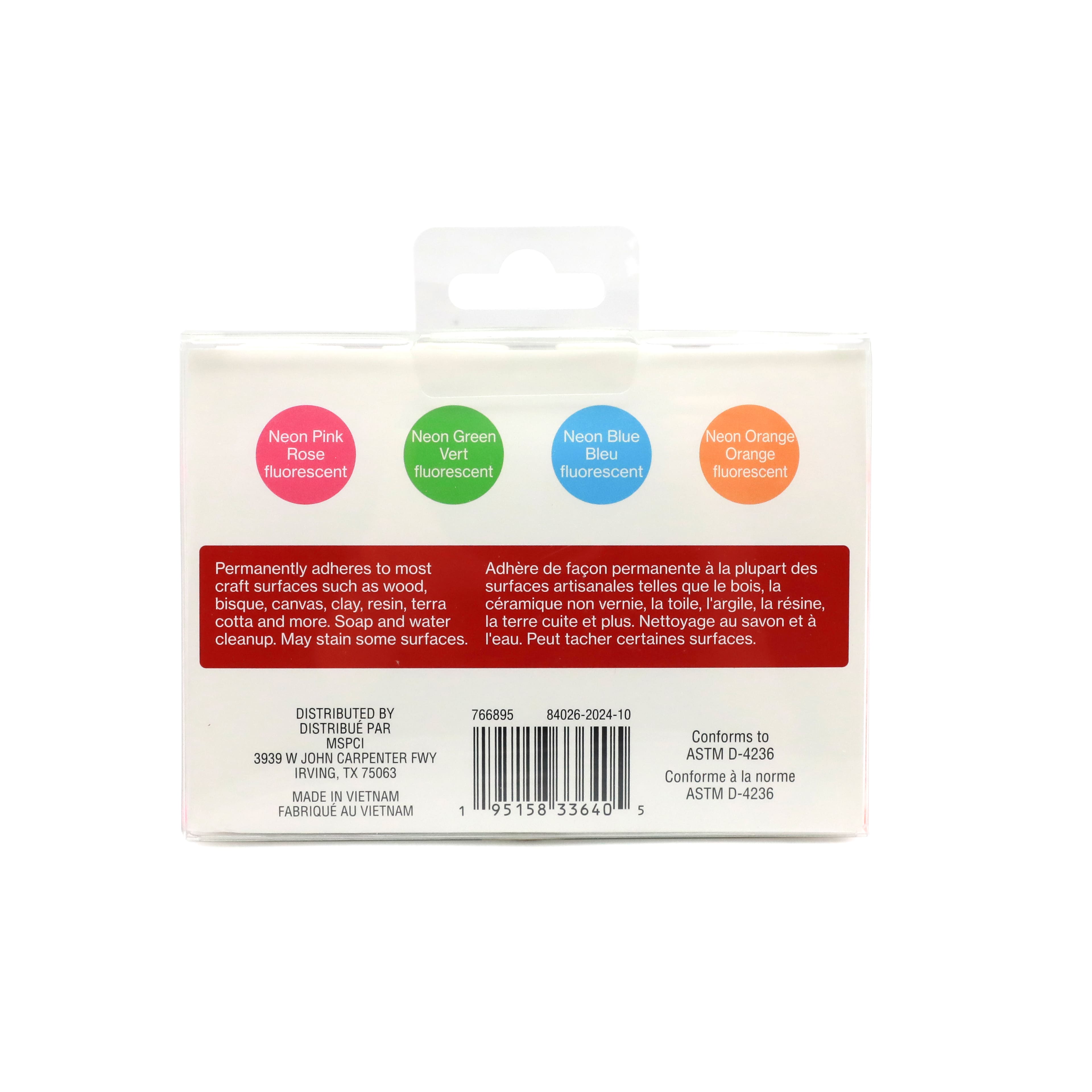 4 Color Neon Acrylic Paint Value Set by Craft Smart&#xAE;