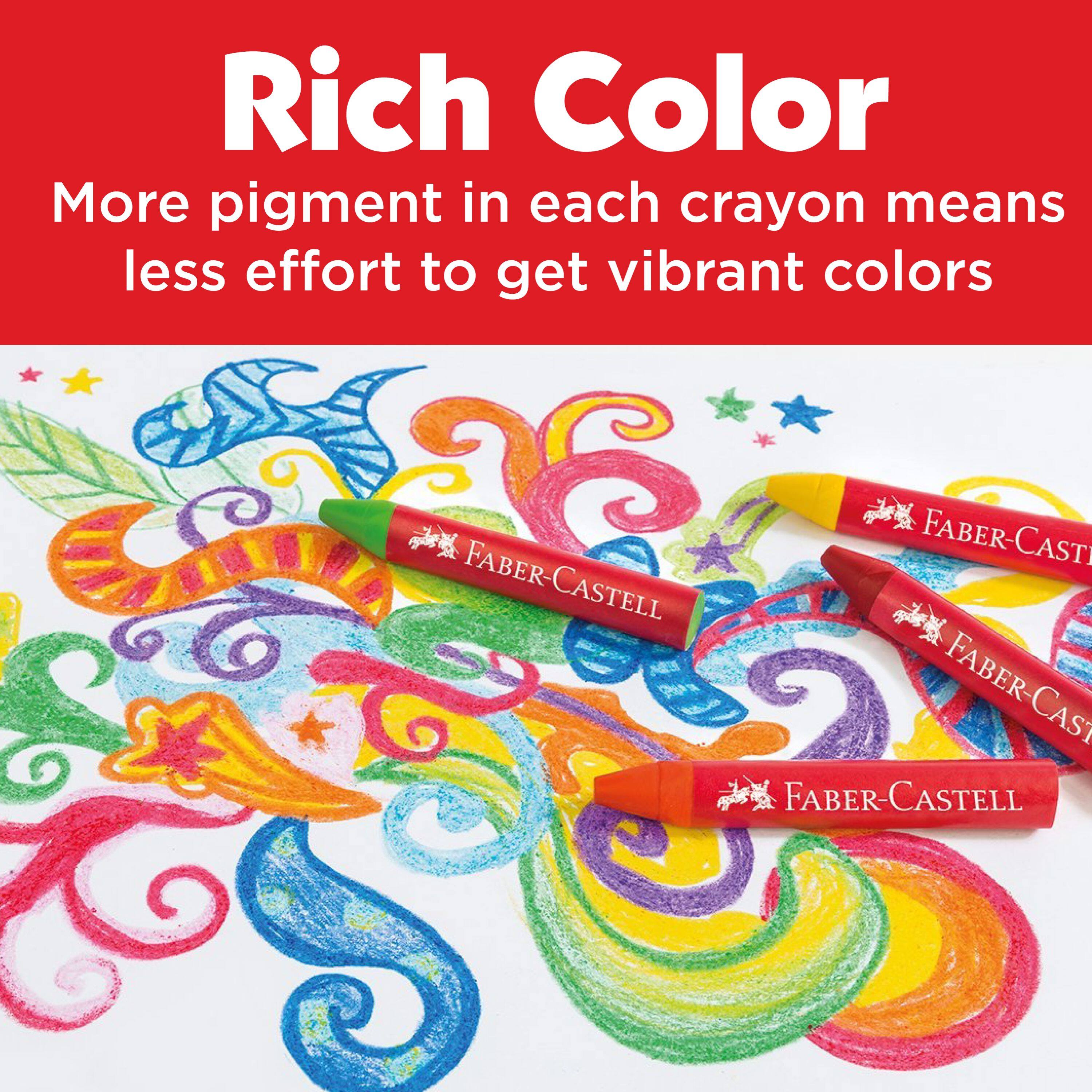 Faber-Castell 24 Color Brilliant Beeswax Crayons in Storage Case