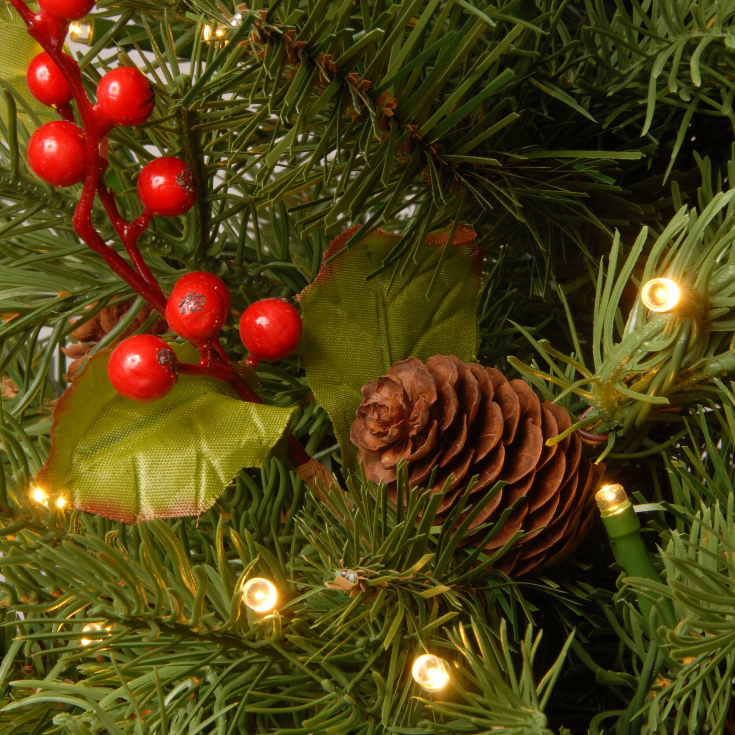 2ft. Pre-Lit Nordic Spruce® Artificial Christmas Tree, Warm White LED Lights