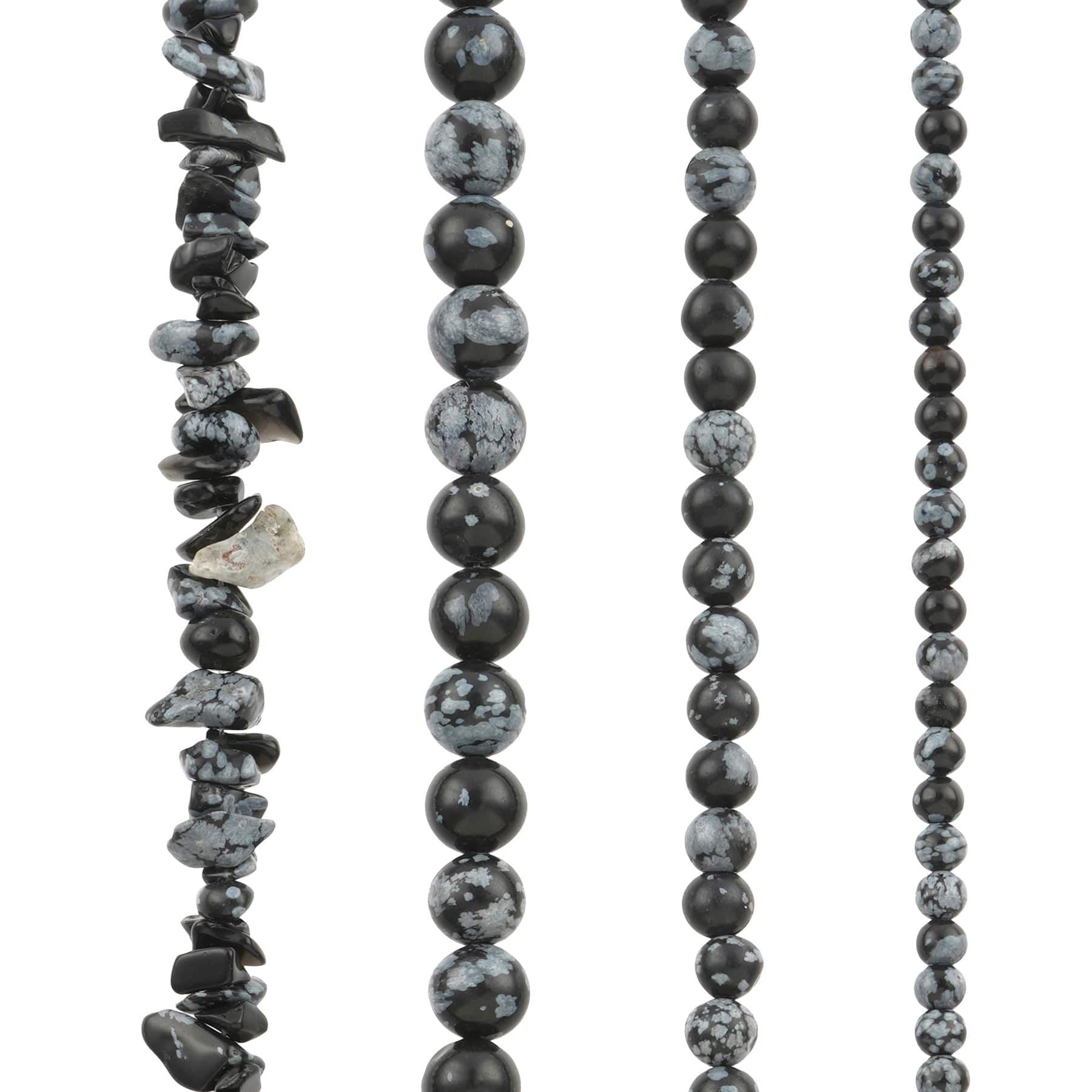 6 Pack: Mixed Snowflake Jasper Beads by Bead Landing™