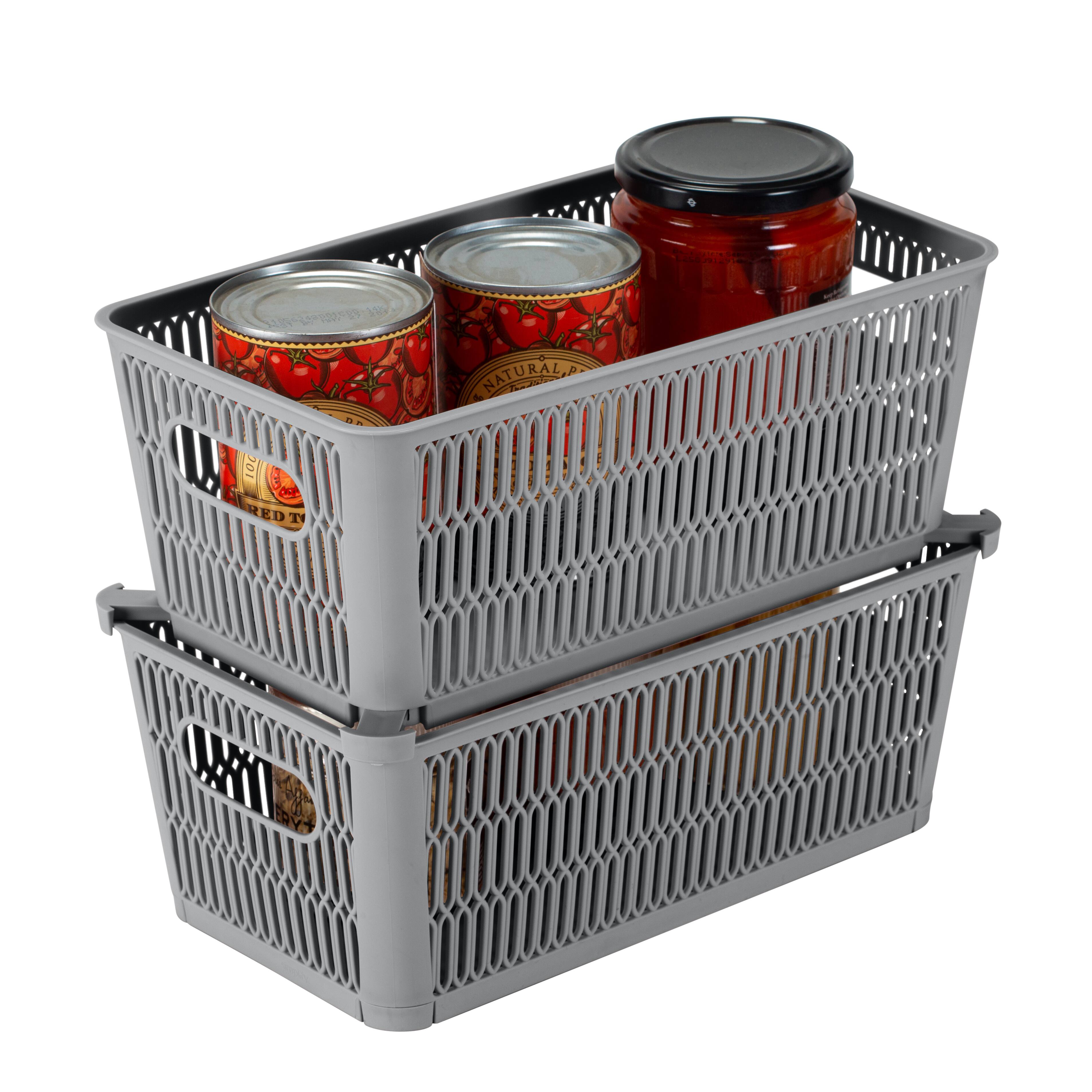 Simplify Slide 2 Stack It Small Storage Tote Baskets, 2ct.