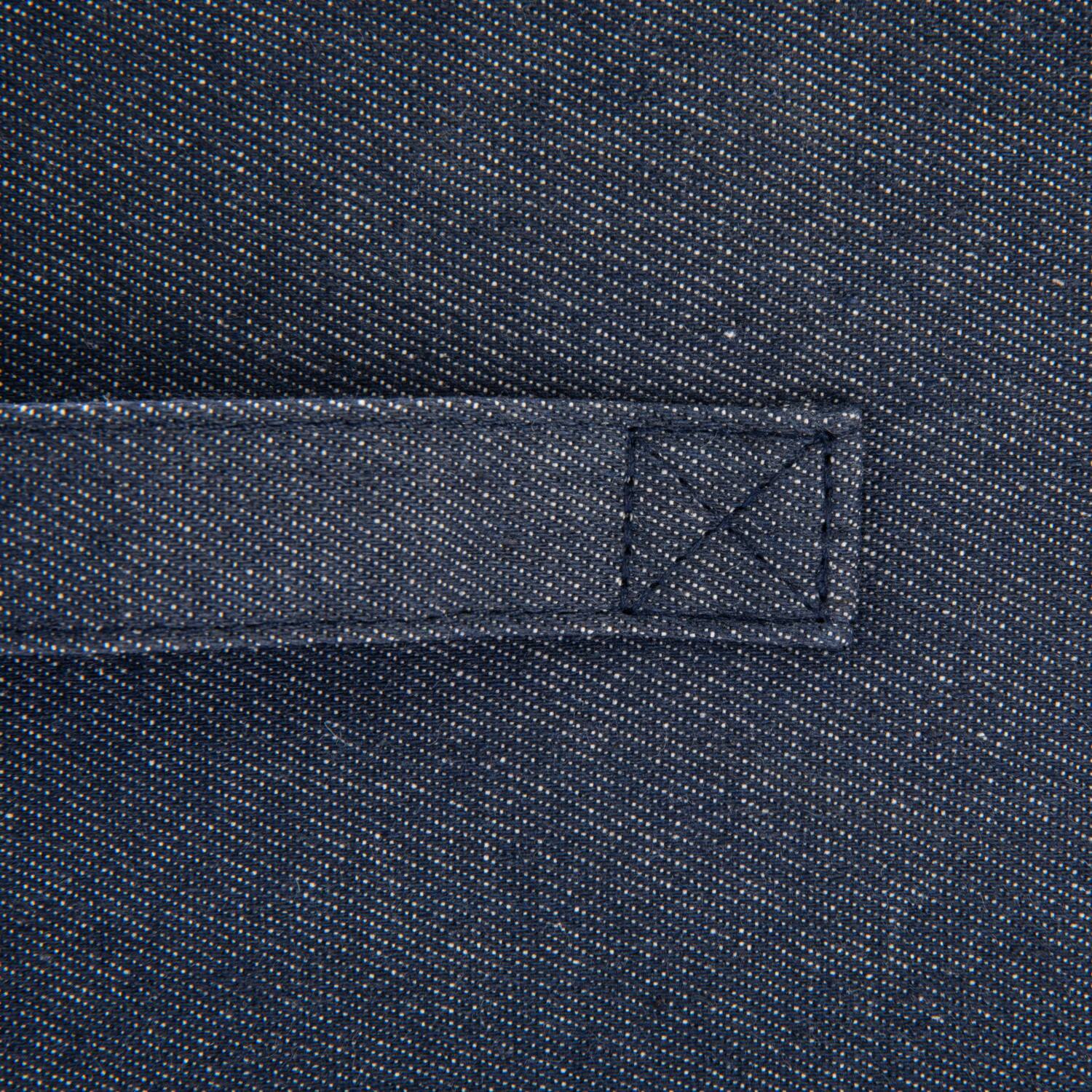 Household Essentials 14" Denim Blue Tapered Fabric Hard-Sided Storage Bin, 2ct.