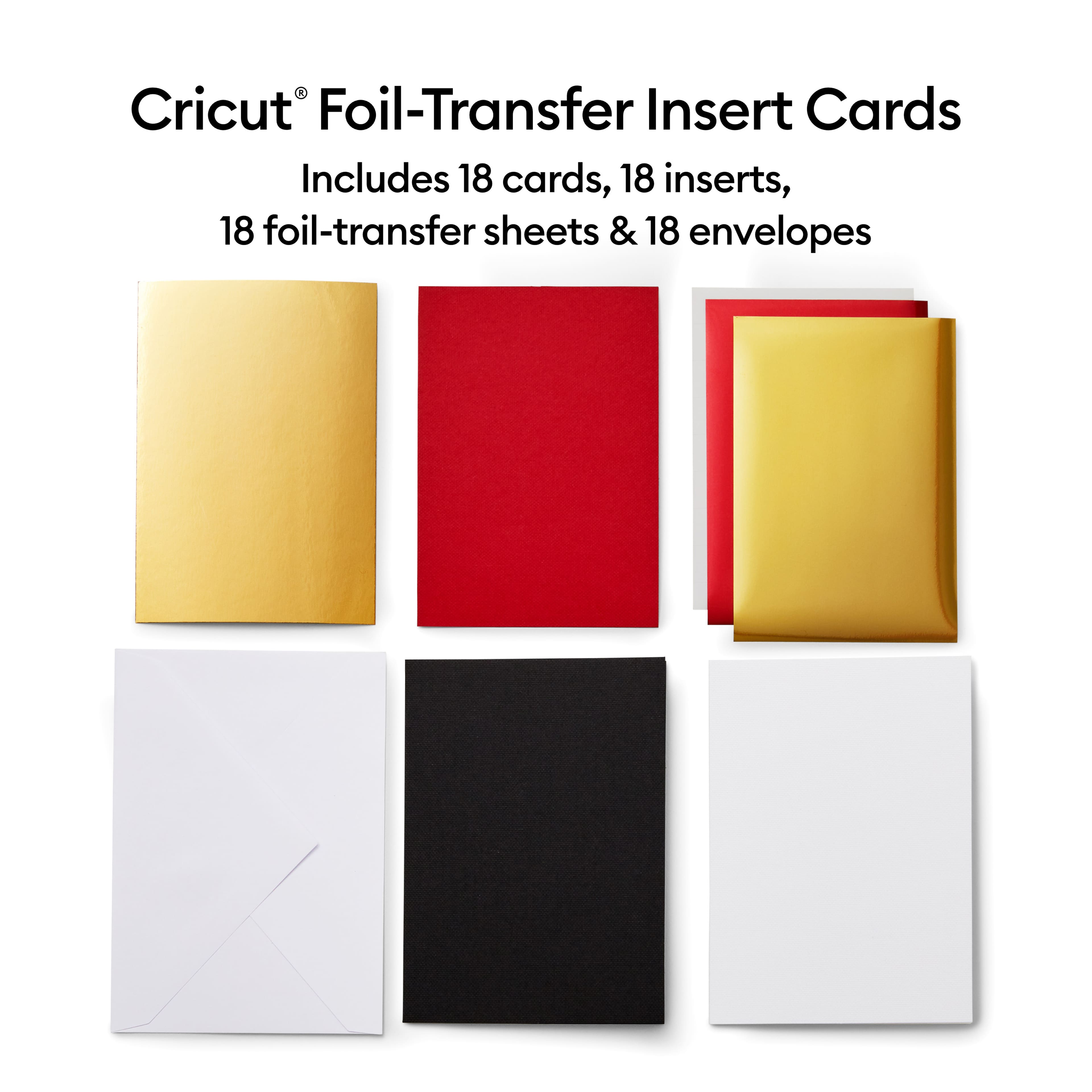 Cricut® R10 Foil Transfer Insert Cards, Royal Flush Sampler