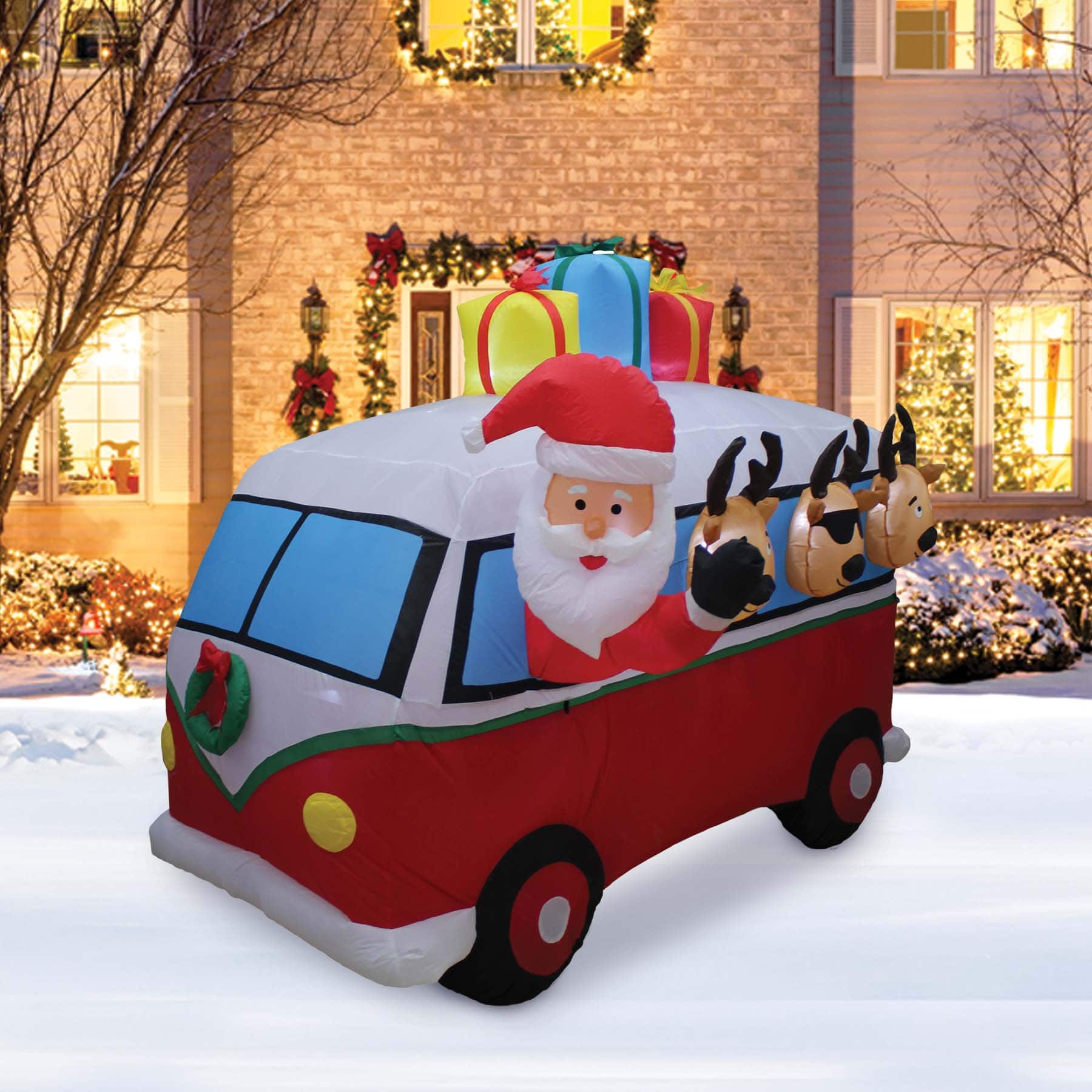 7ft. Inflatable Christmas Vintage Van