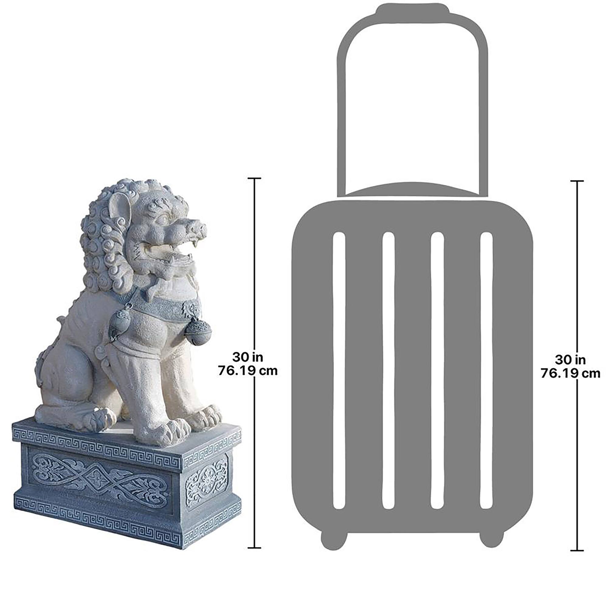 Design Toscano&#xAE; 30&#x22; Giant Foo Dog of the Forbidden City Sculpture