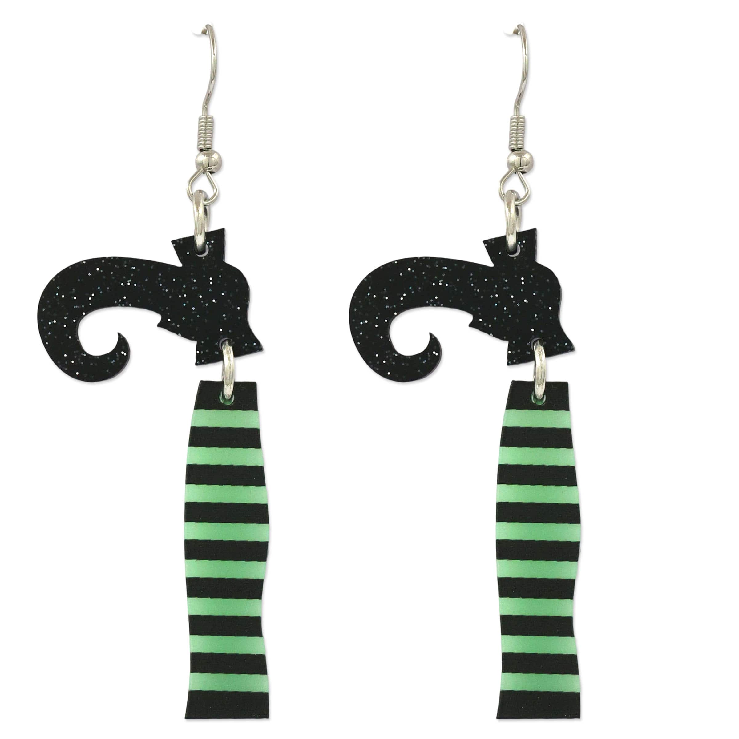 Glow-in-the-Dark Witch Boot Earrings by Celebrate It&#x2122;