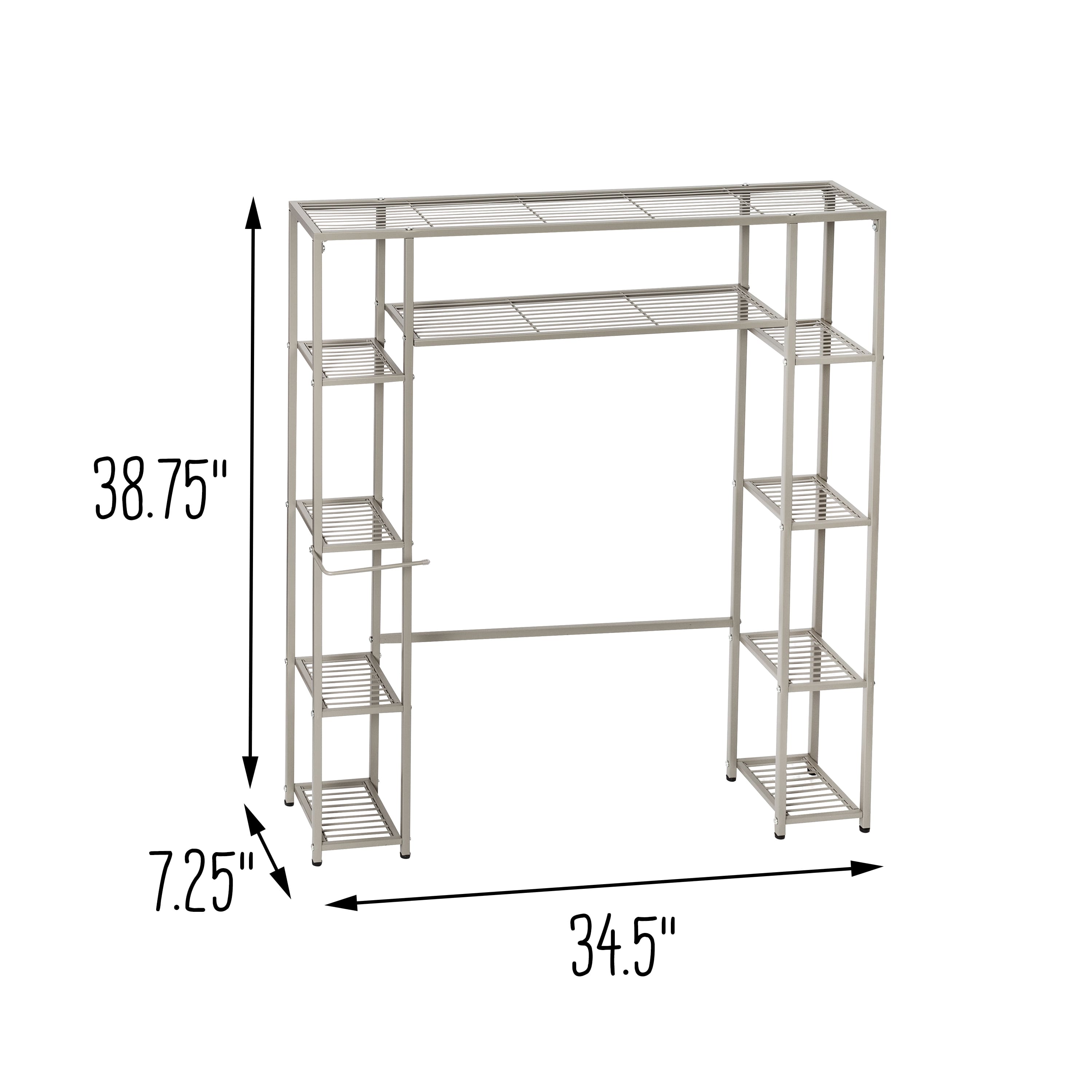 Honey Can Do 5-tier Over-the-Toilet Steel Storage Shelf