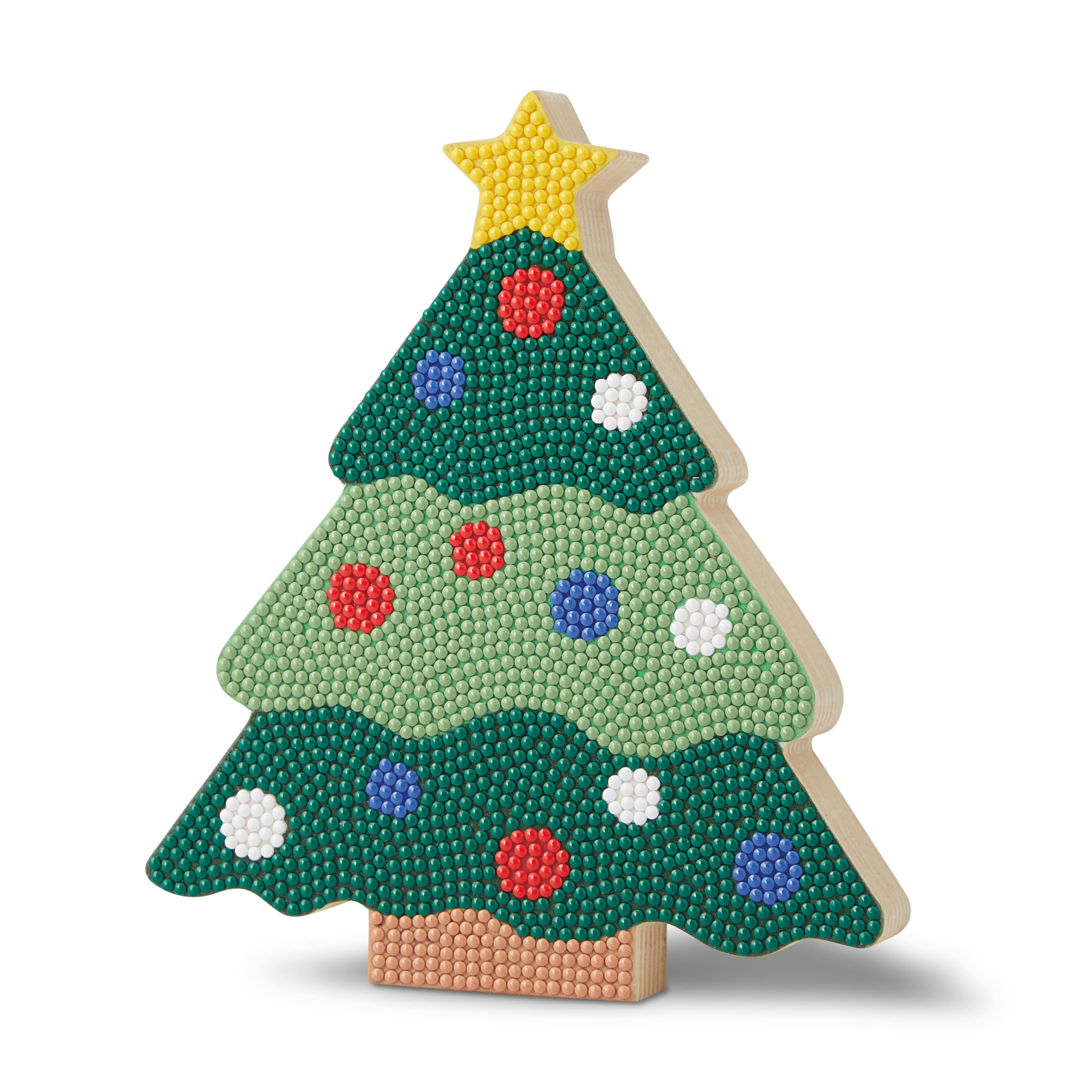 Christmas Tree Wood Plank Diamond Art Kit by Make Market&#xAE;