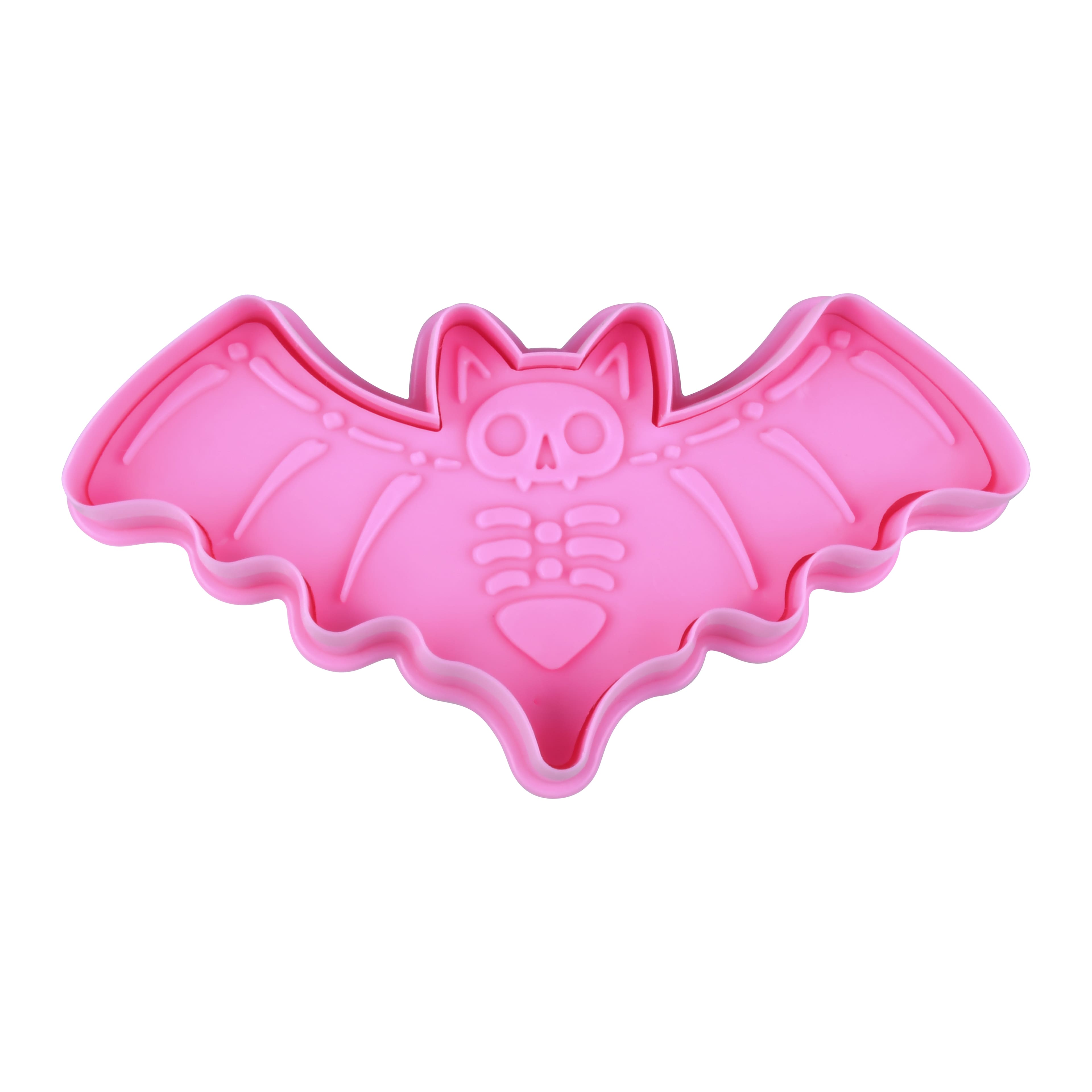 3&#x22; Skeleton Bat Cookie Stamper by Makery&#x2122;