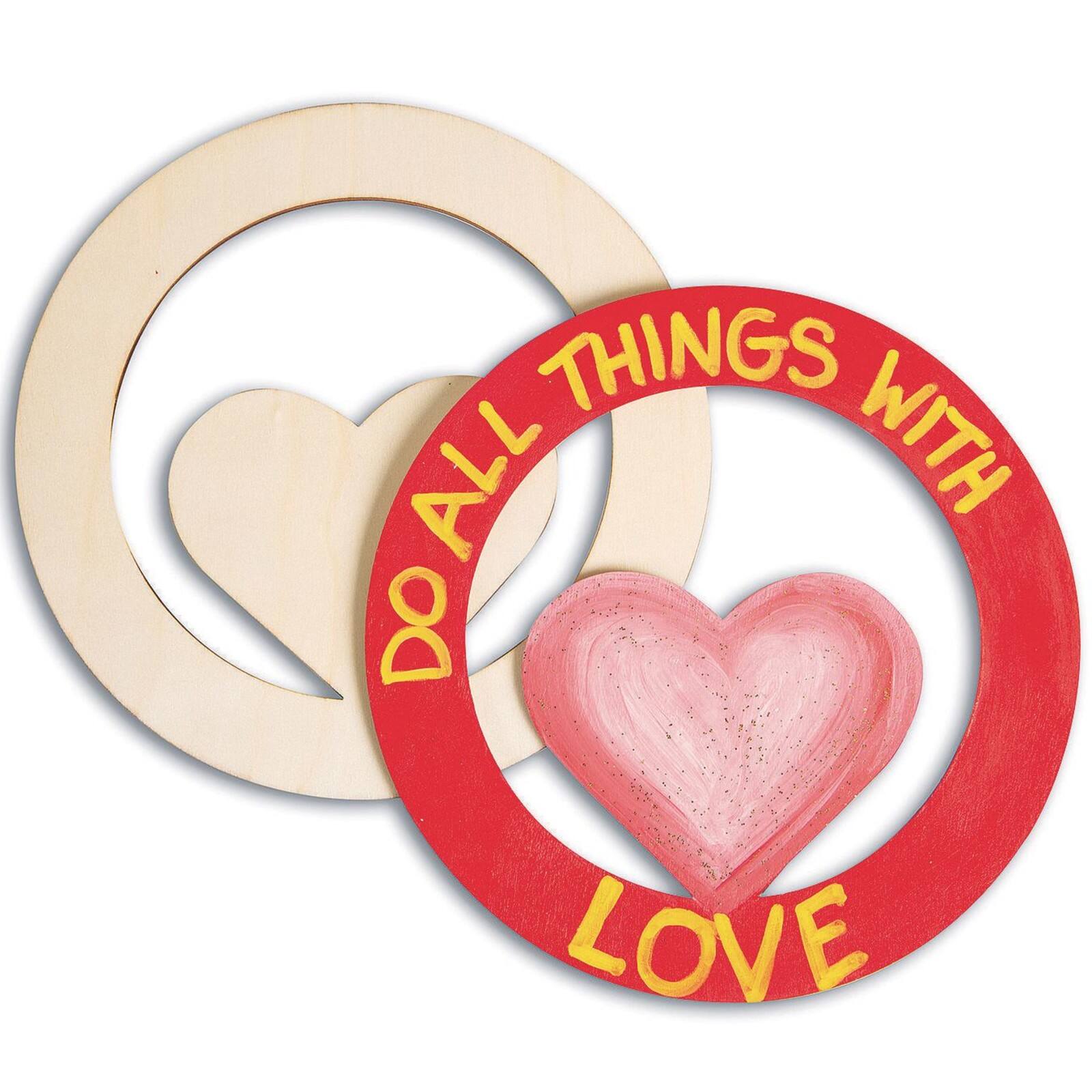 S&S Worldwide® Unfinished Wood Heart Plaque, 24ct.