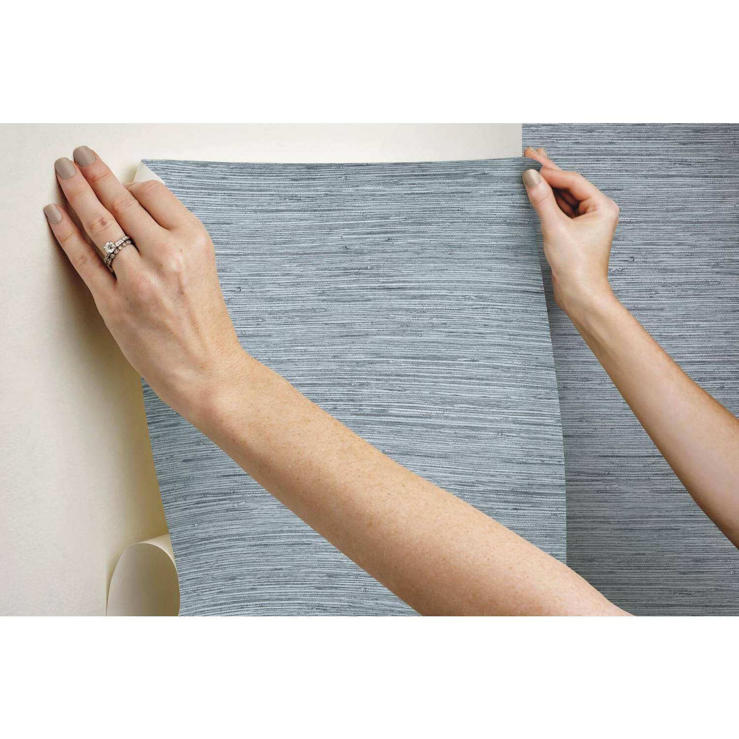 RoomMates Faux Grasscloth Peel & Stick Wallpaper