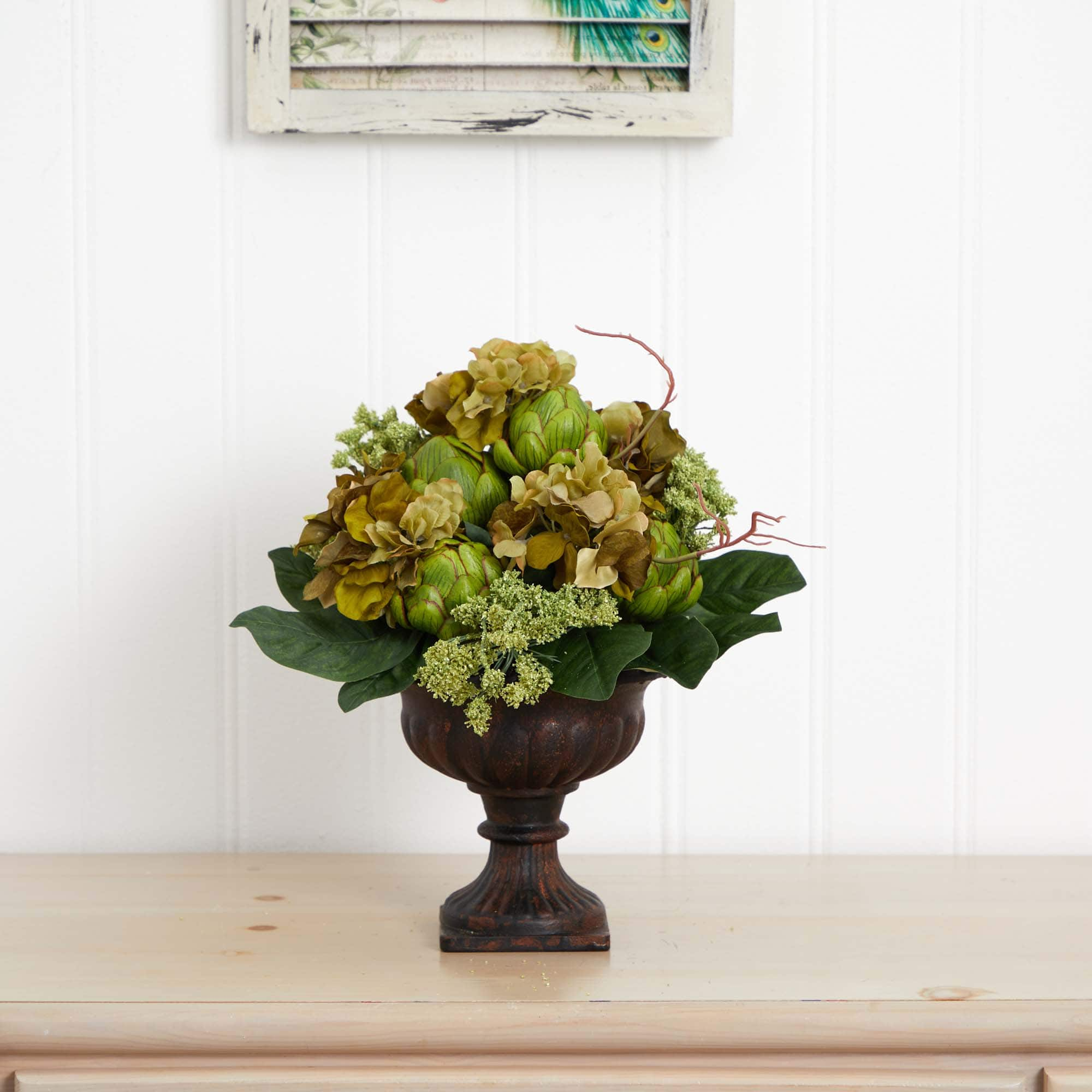 14&#x22; Artichoke Centerpiece Arrangement in Planter