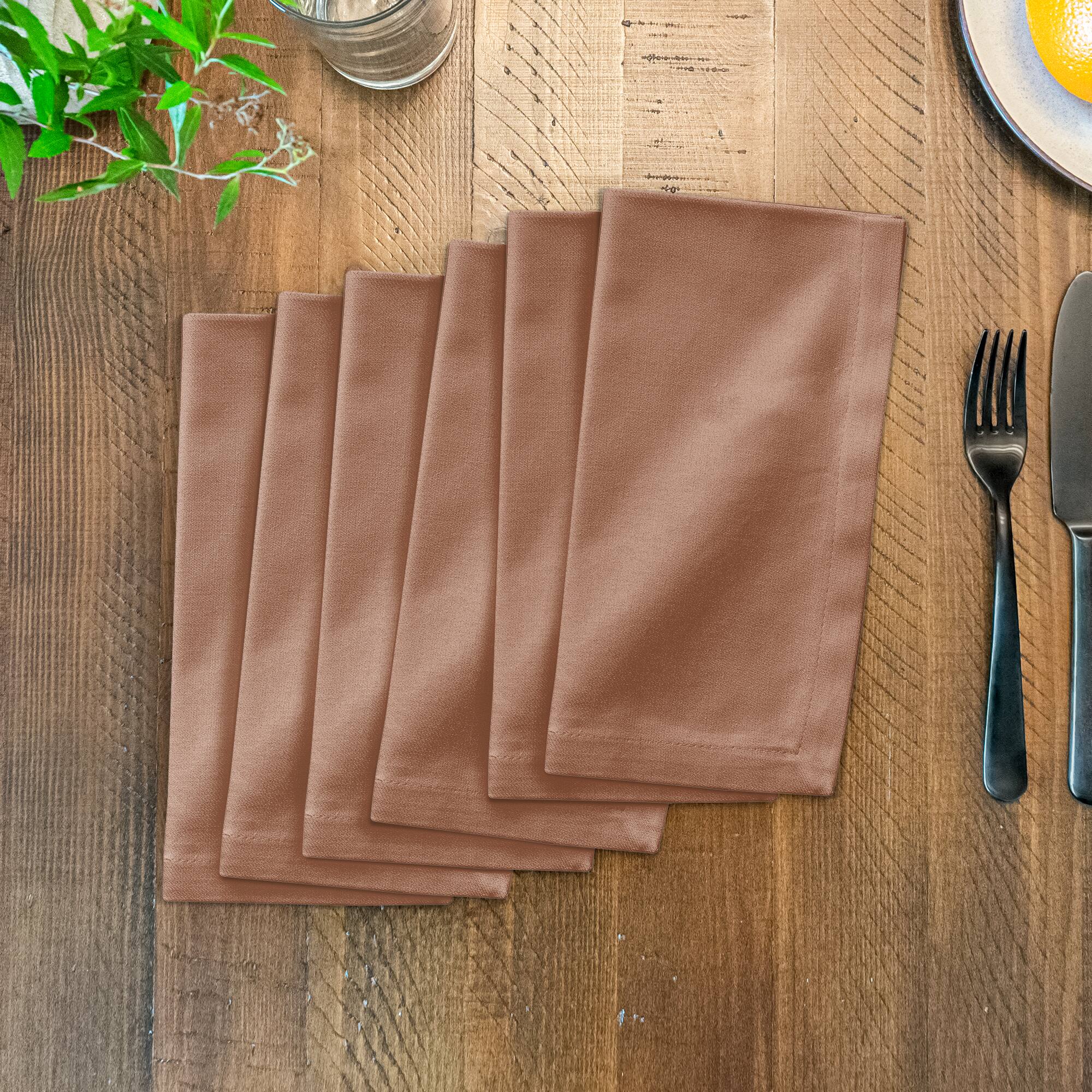 Circle Cut Out 10&#x22; x 10&#x22; Cotton Twill Napkin