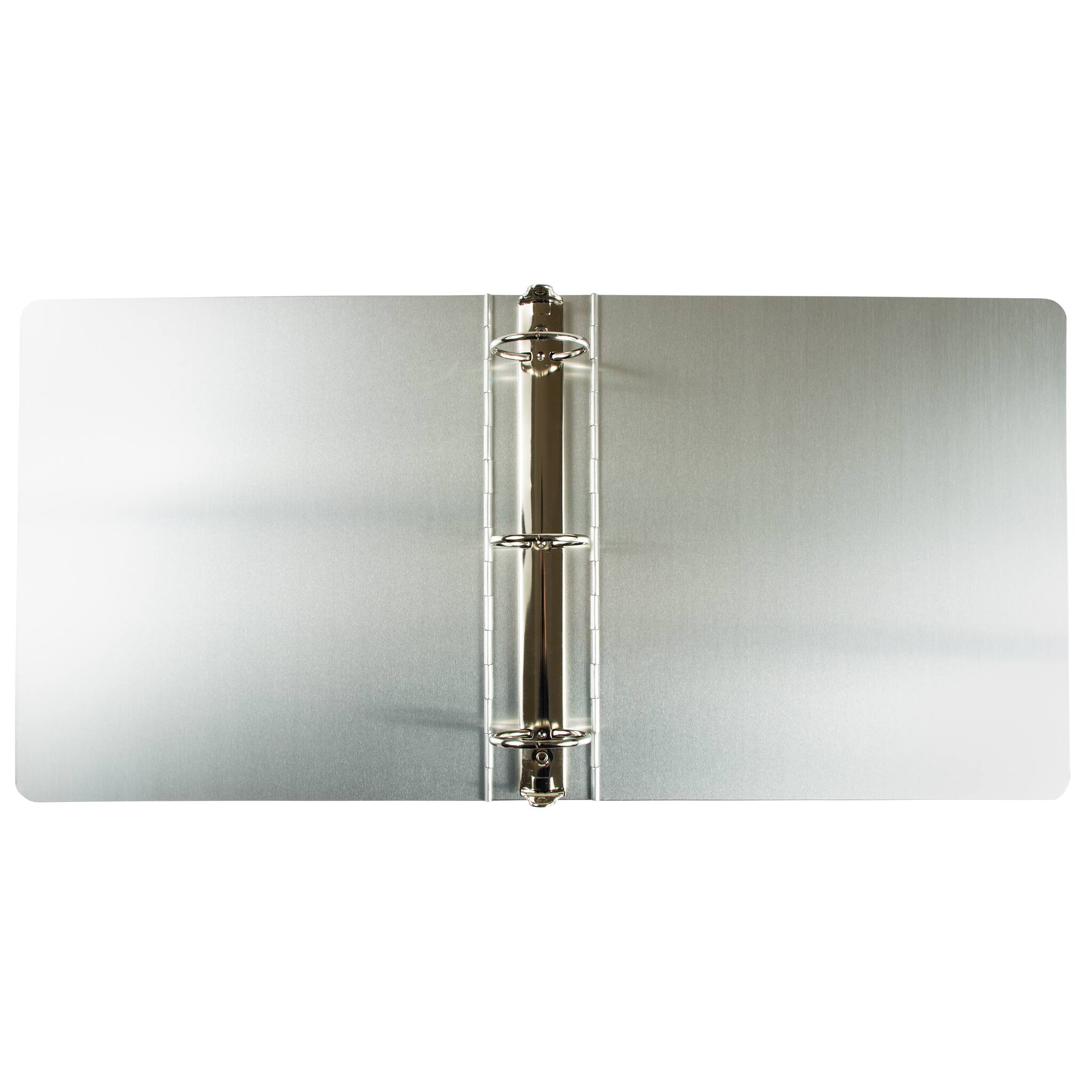 JAM Paper 2&#x22; Silver Aluminum 3-Ring Binder