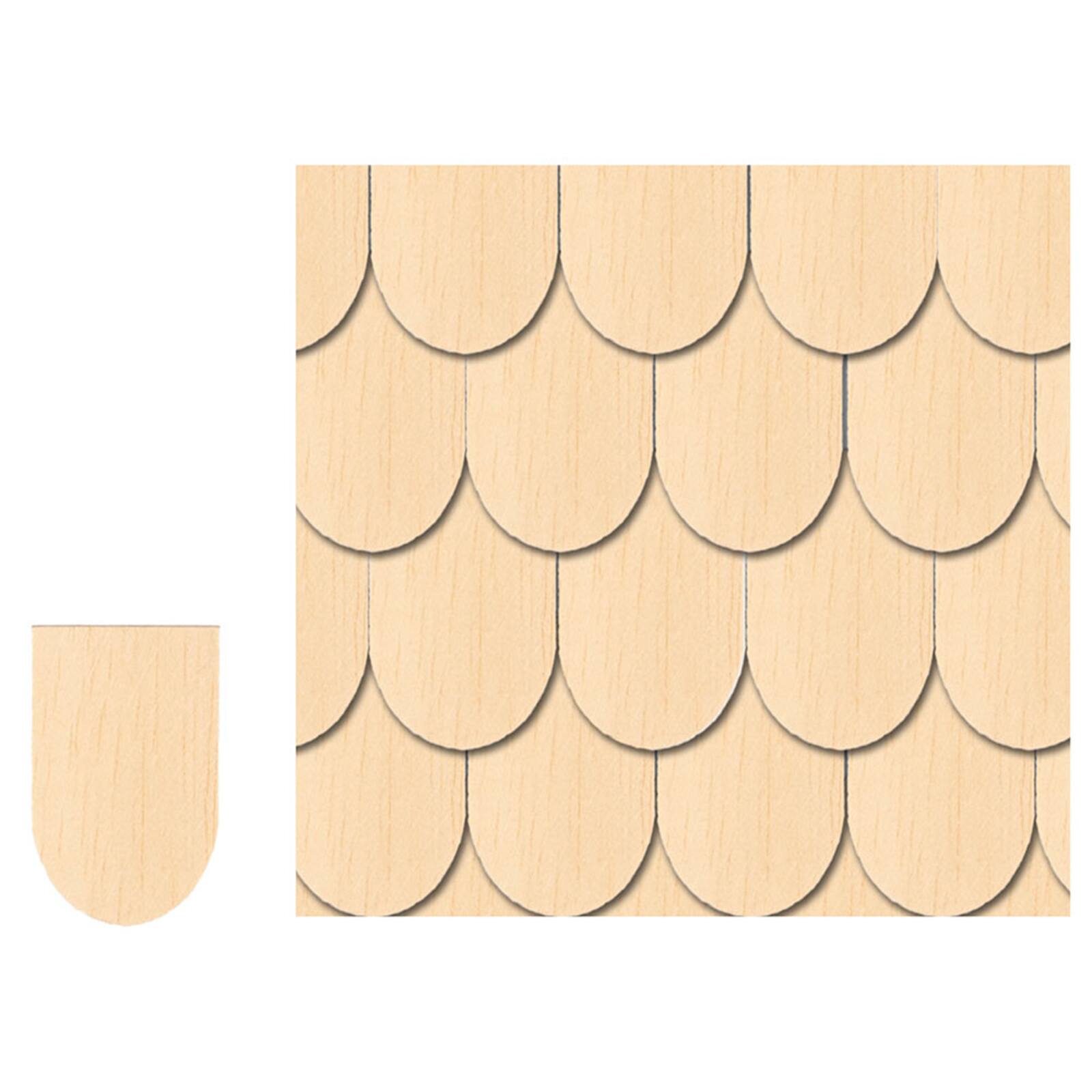 Houseworks&#xAE; 1/24 Scale Fish Scale Shingles, 400ct.