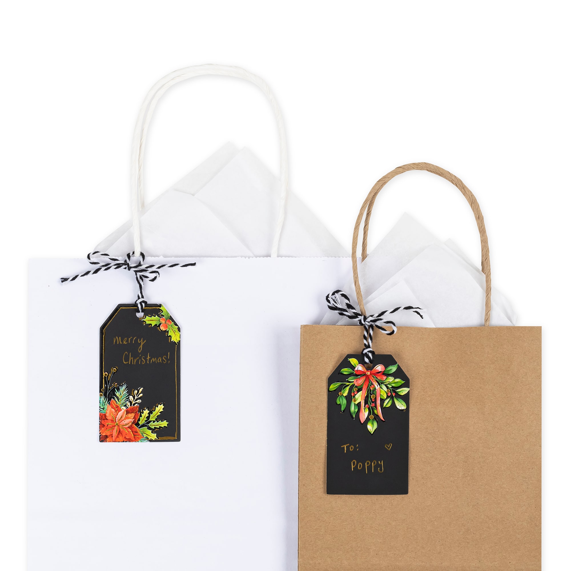 Brea Reese&#x2122; Holiday Floral Scratch Art Tags