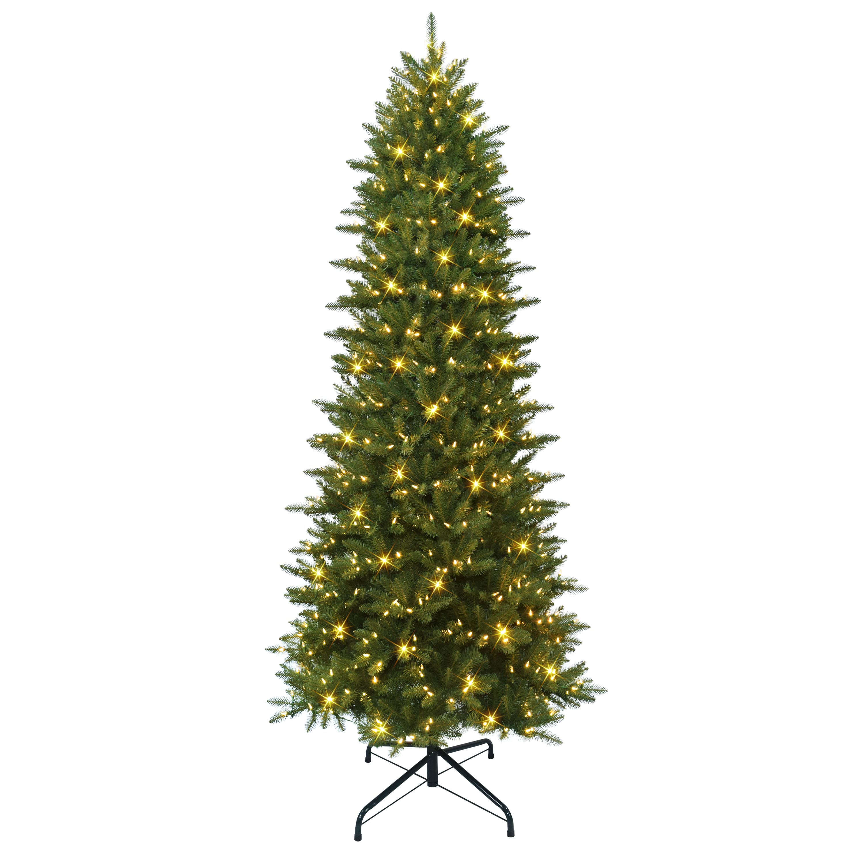 9ft. Pre-Lit Slim Fraser Fir Artificial Christmas Tree, Color Select LED Lights