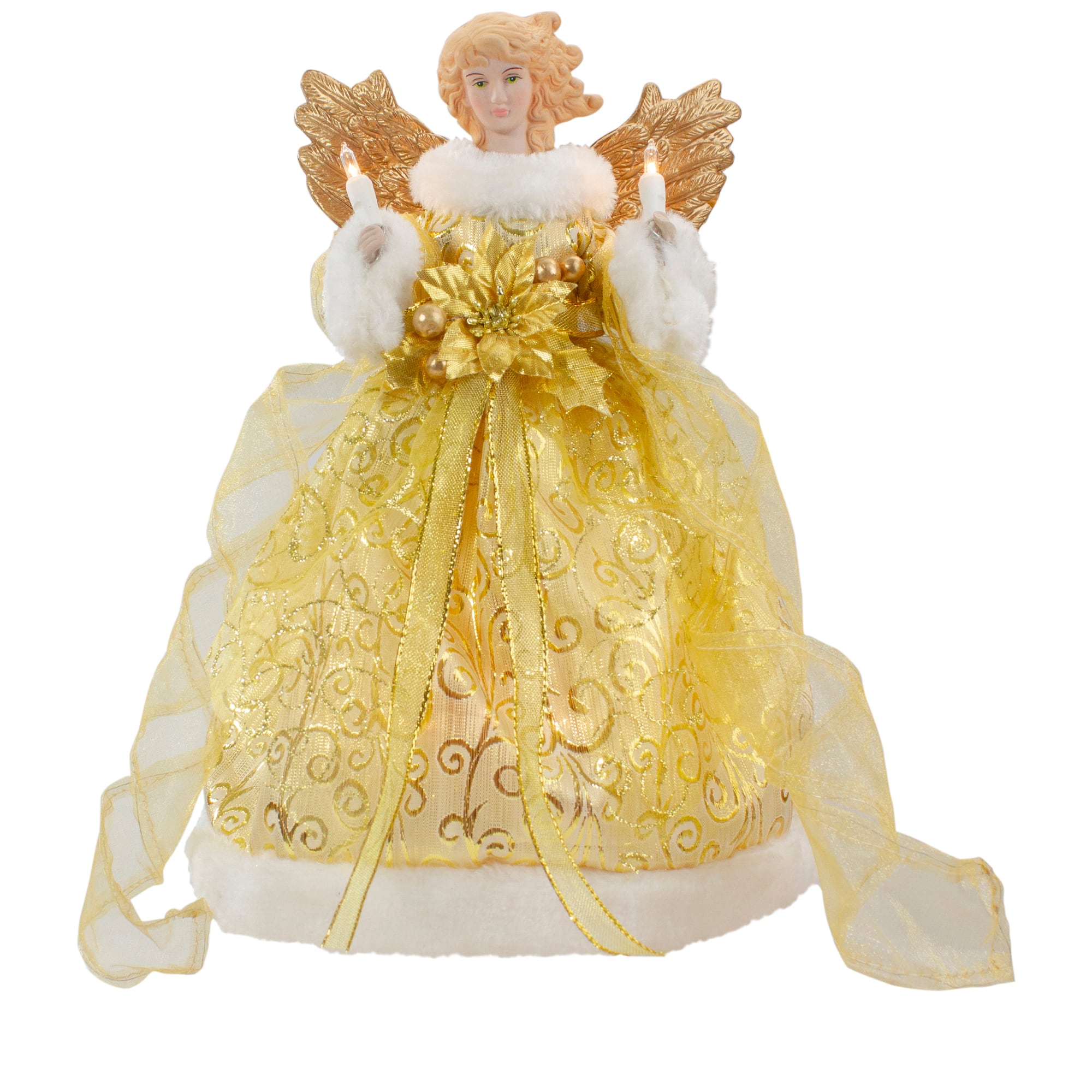 12 Mardi Gras Angel Tree Topper