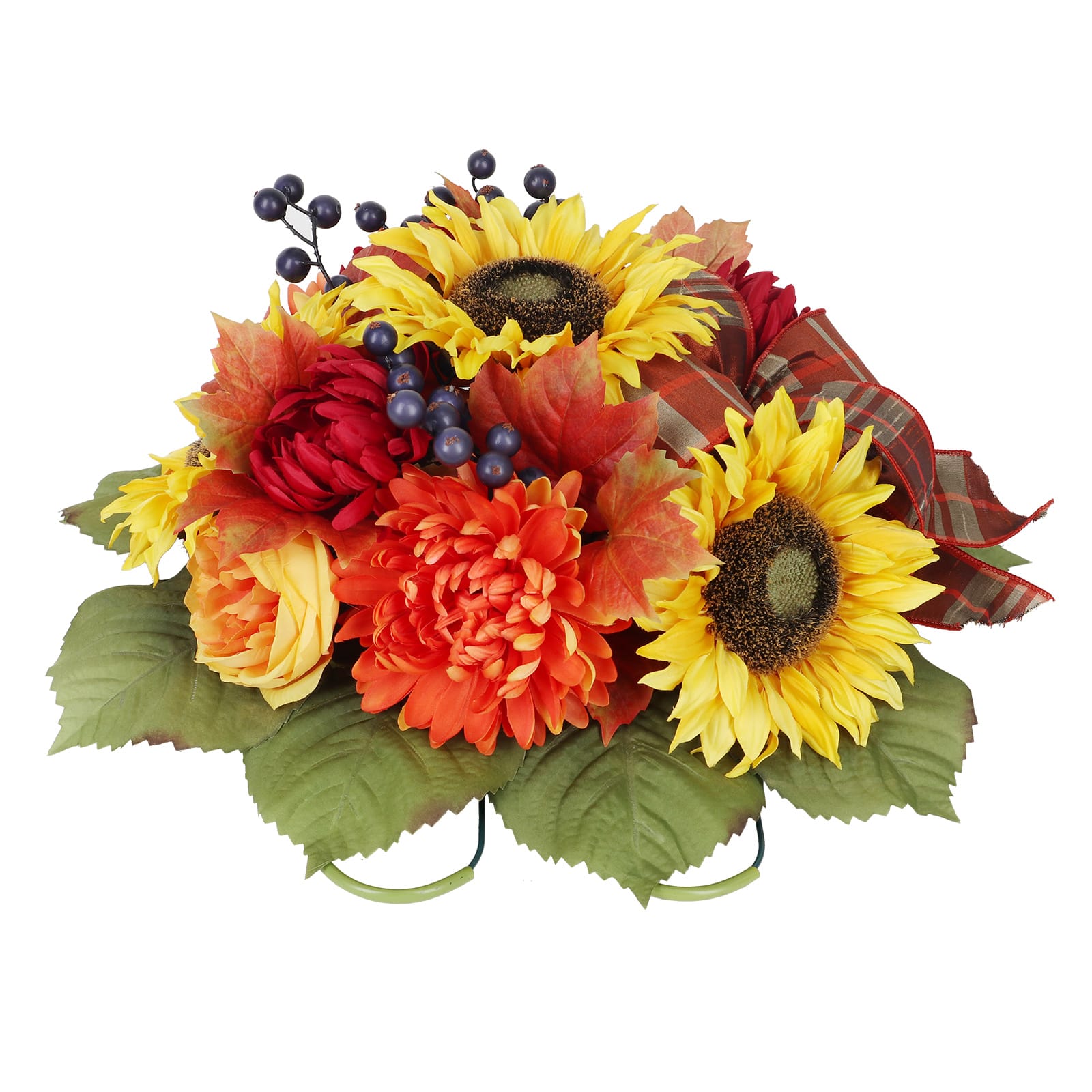 Large Sunflower &#x26; Mum Remembrance Saddle by Ashland&#xAE;