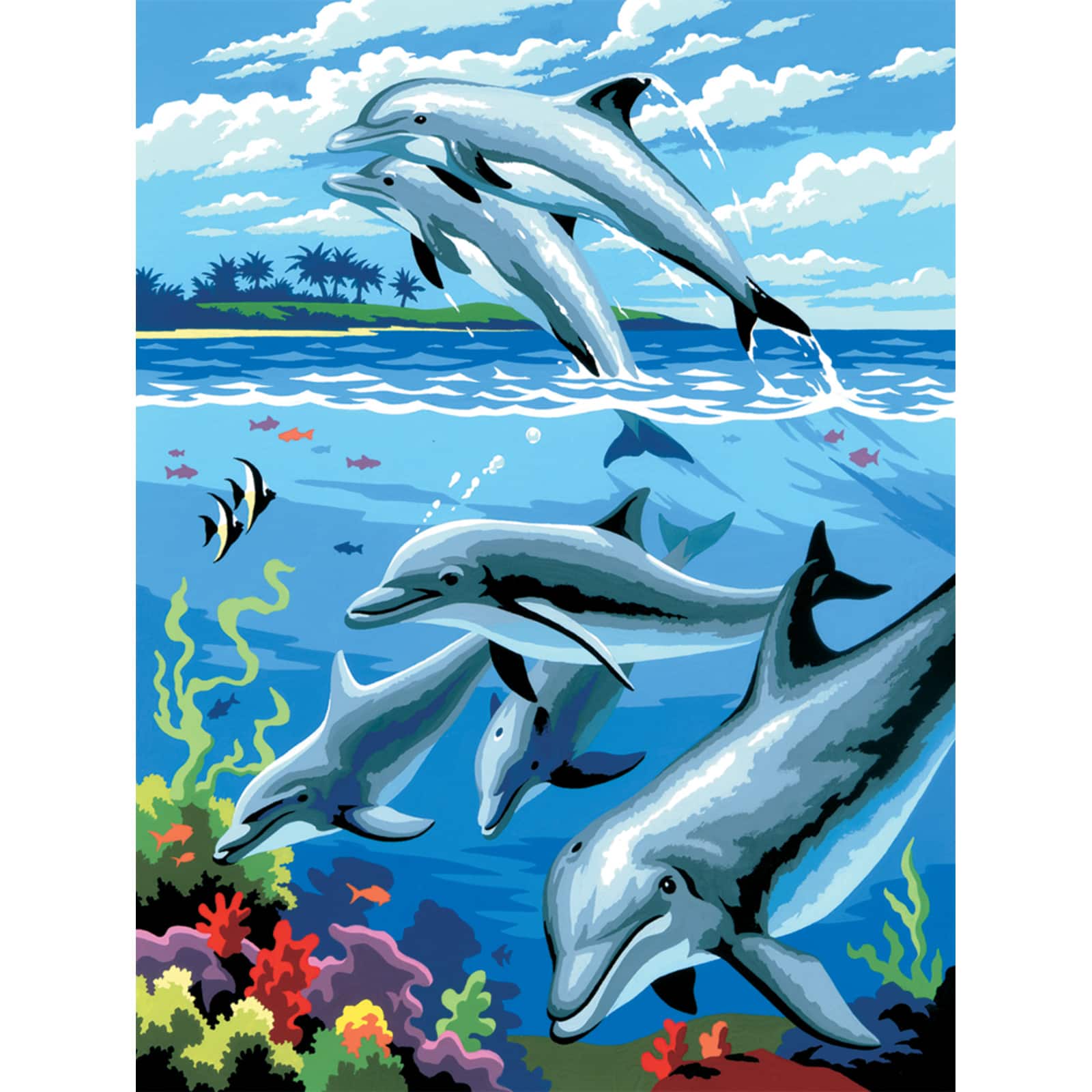 Royal Langnickel&#xAE; Junior Dolphins Painting By Numbers