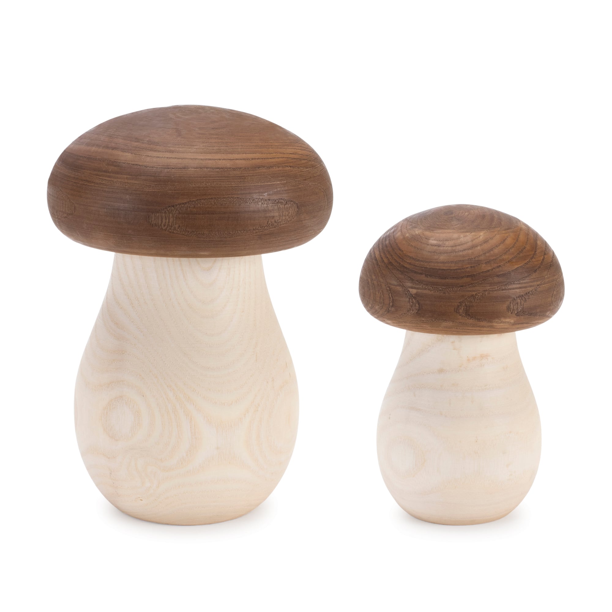 Wood Mushroom Box D&#xE9;cor Set