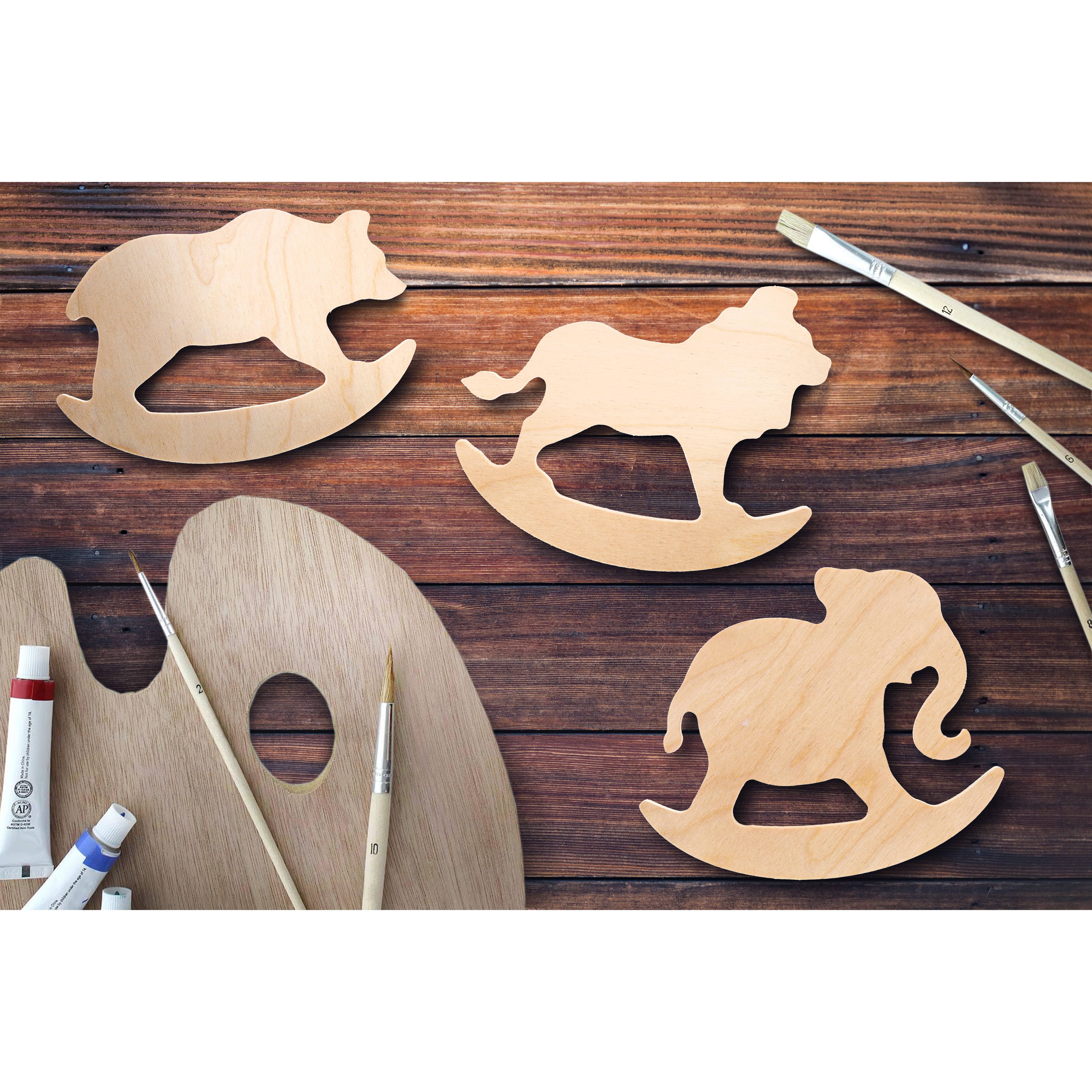 Leisure Arts® 6" Rocking Elephant Wood Shape