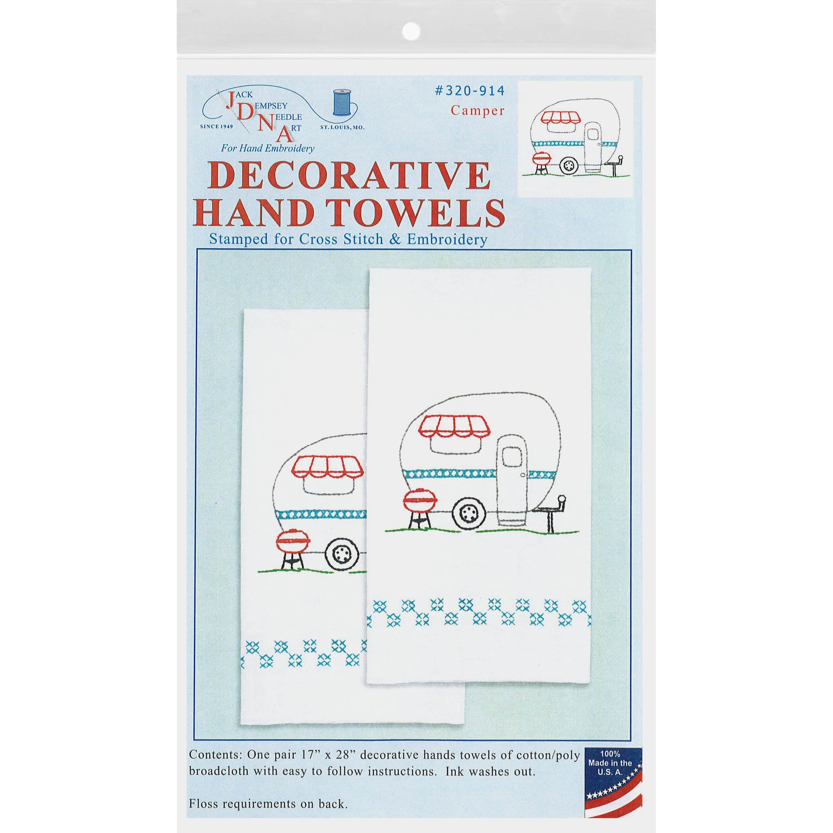 Jack Dempsey Camper Decorative Hand Towel Set - D616025S - Arts and Crafts Buy Jack Dempsey Camper Decorative Hand Towel Set  sku D616025S