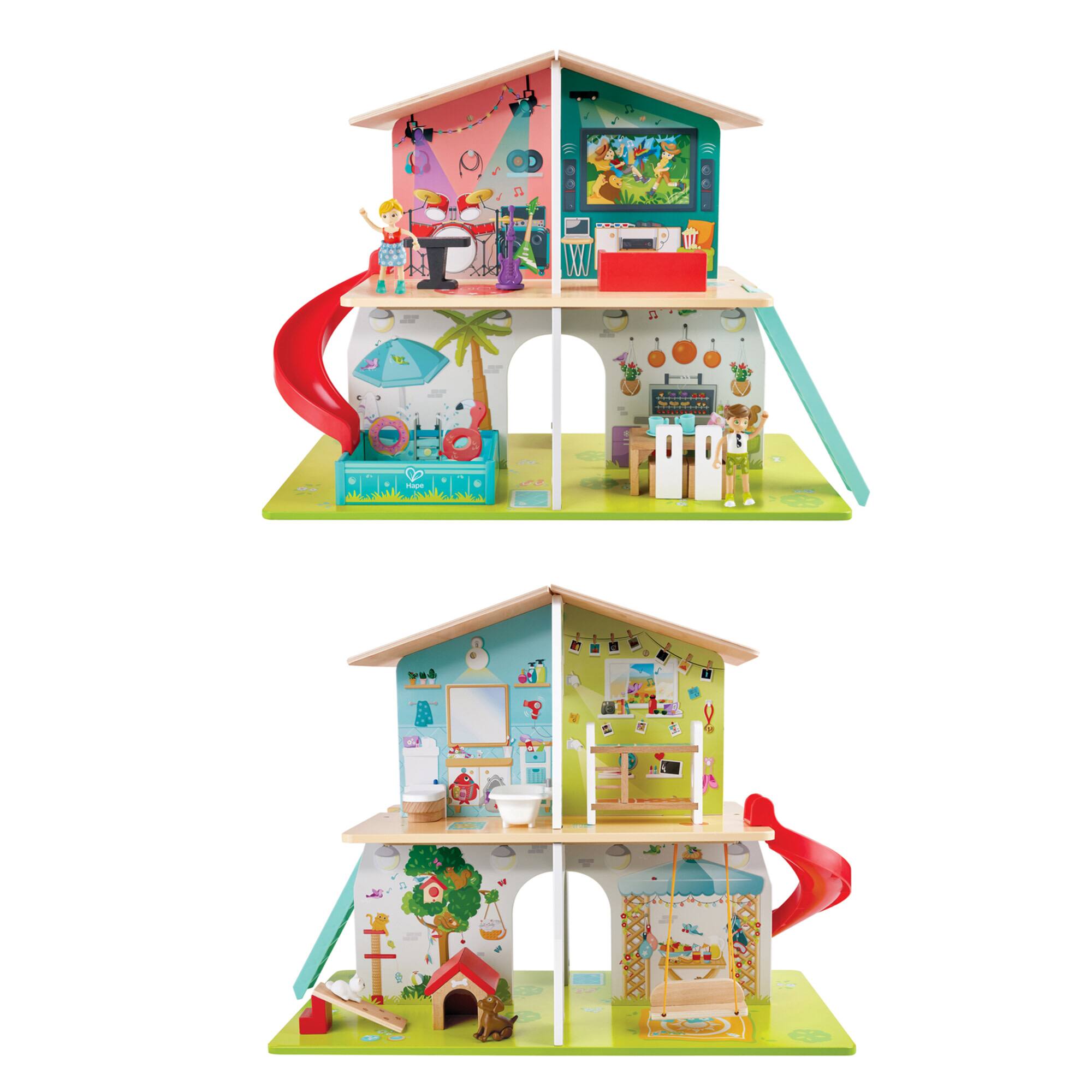 Hape Rock & Slide Dollhouse Set