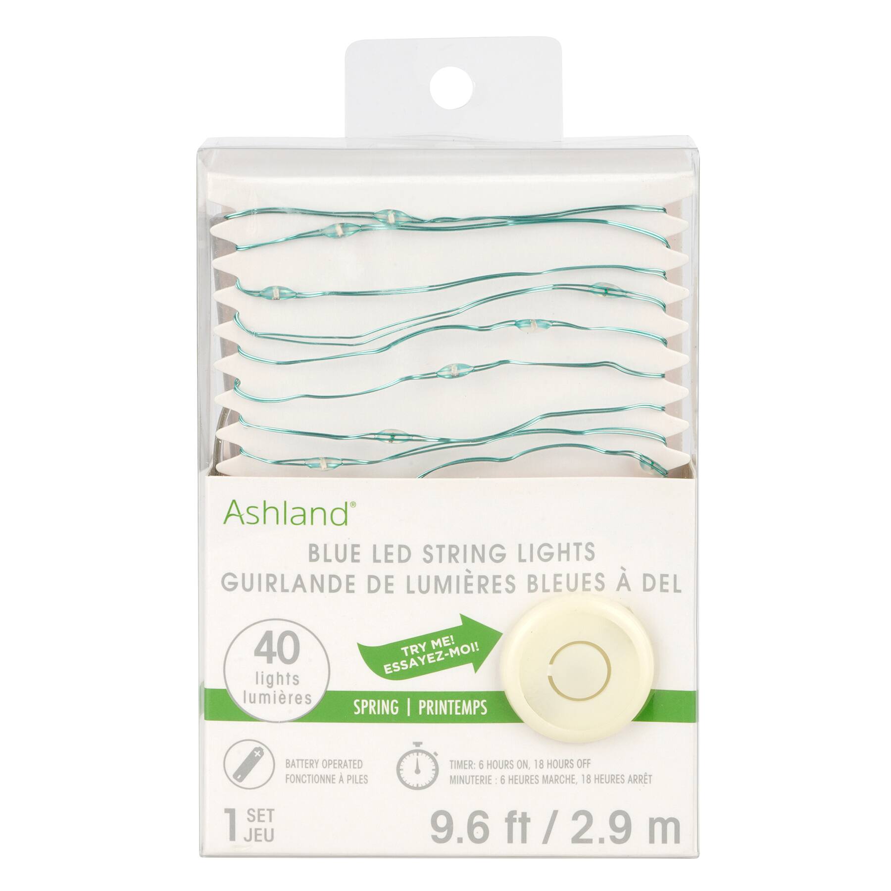 40ct. Blue Wire LED String Lights by Ashland®