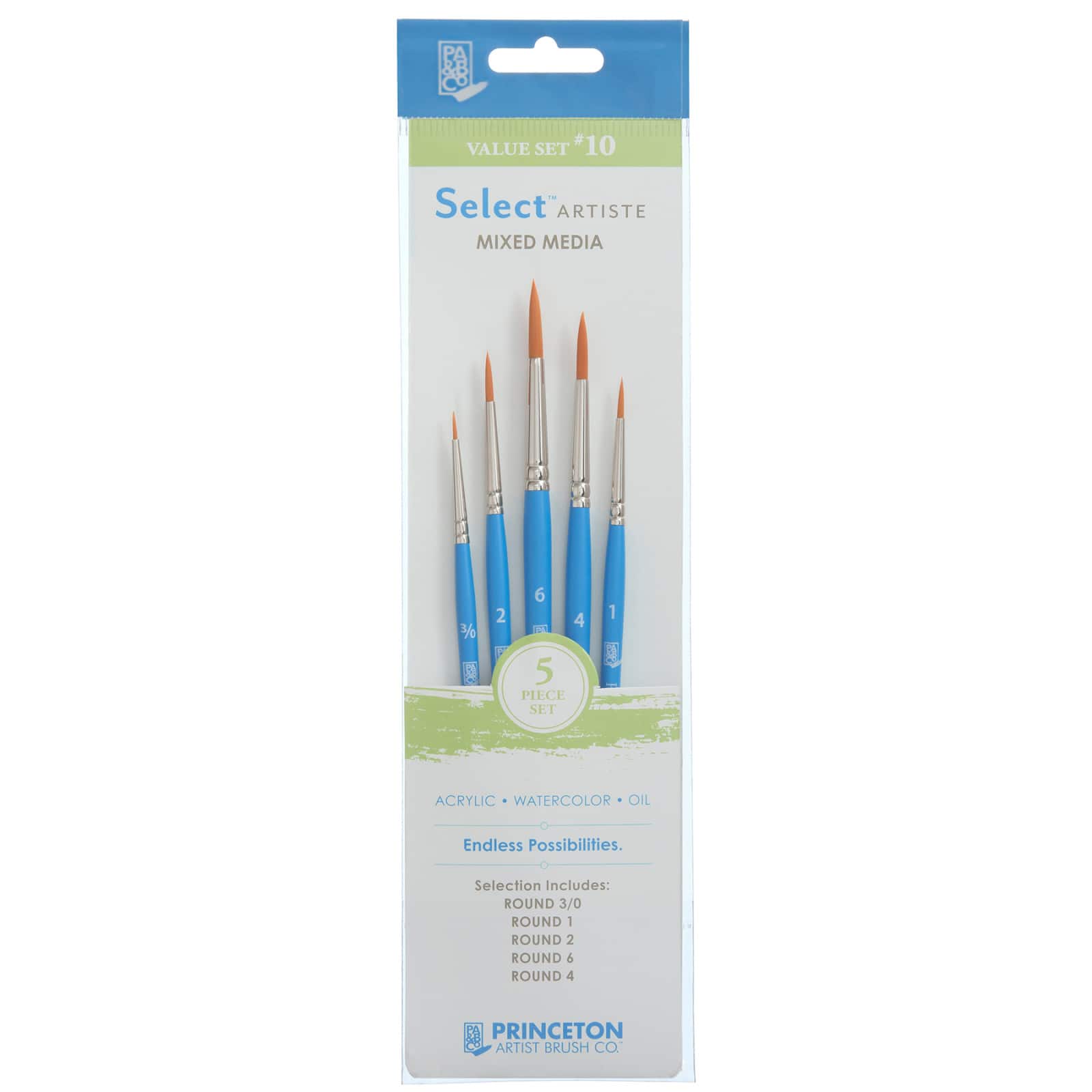 Princeton™ Select™ Artiste Series 3750 #10 Brush Set