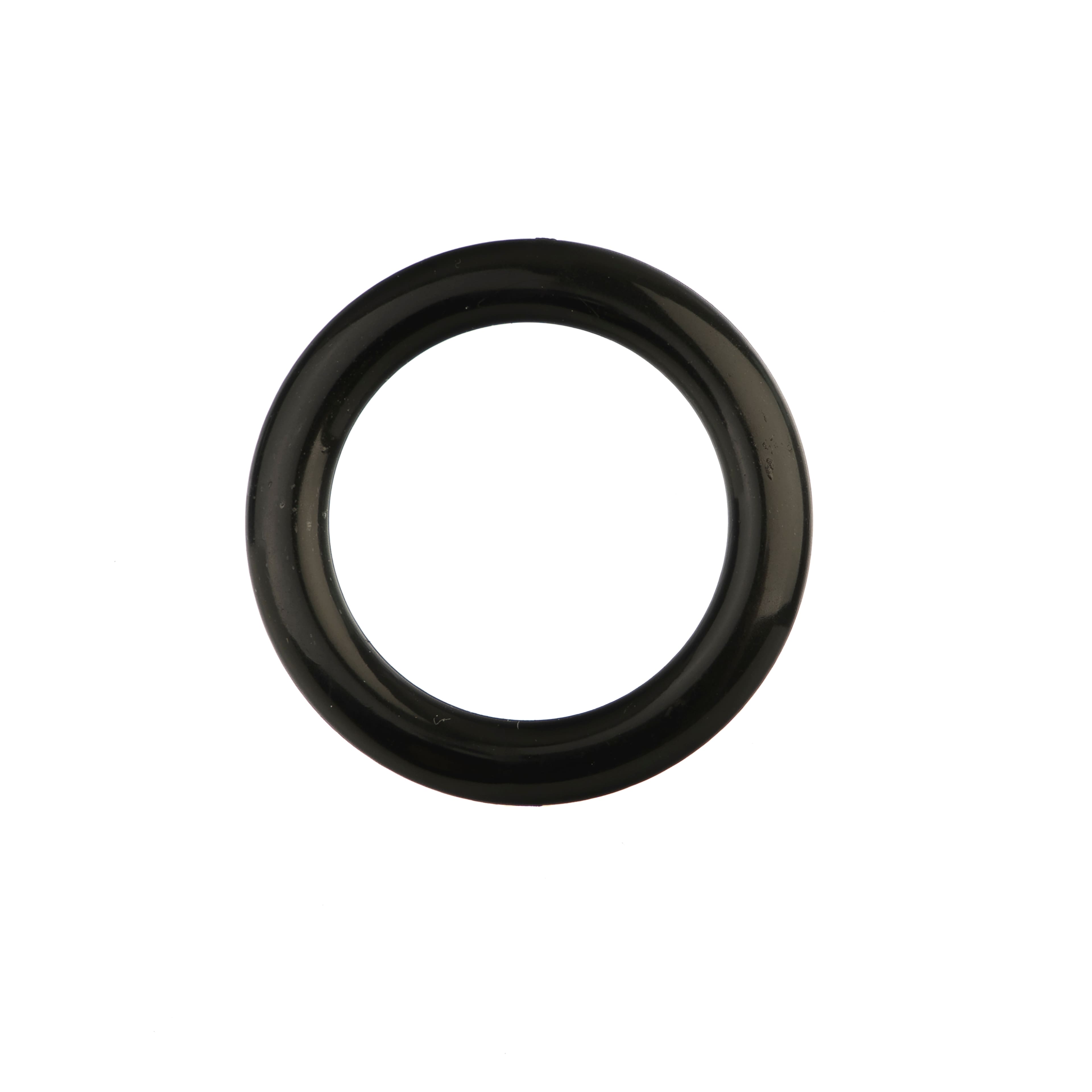 2&#x22; Black Plastic Cabone Rings, 5ct. by Loops &#x26; Threads&#xAE;