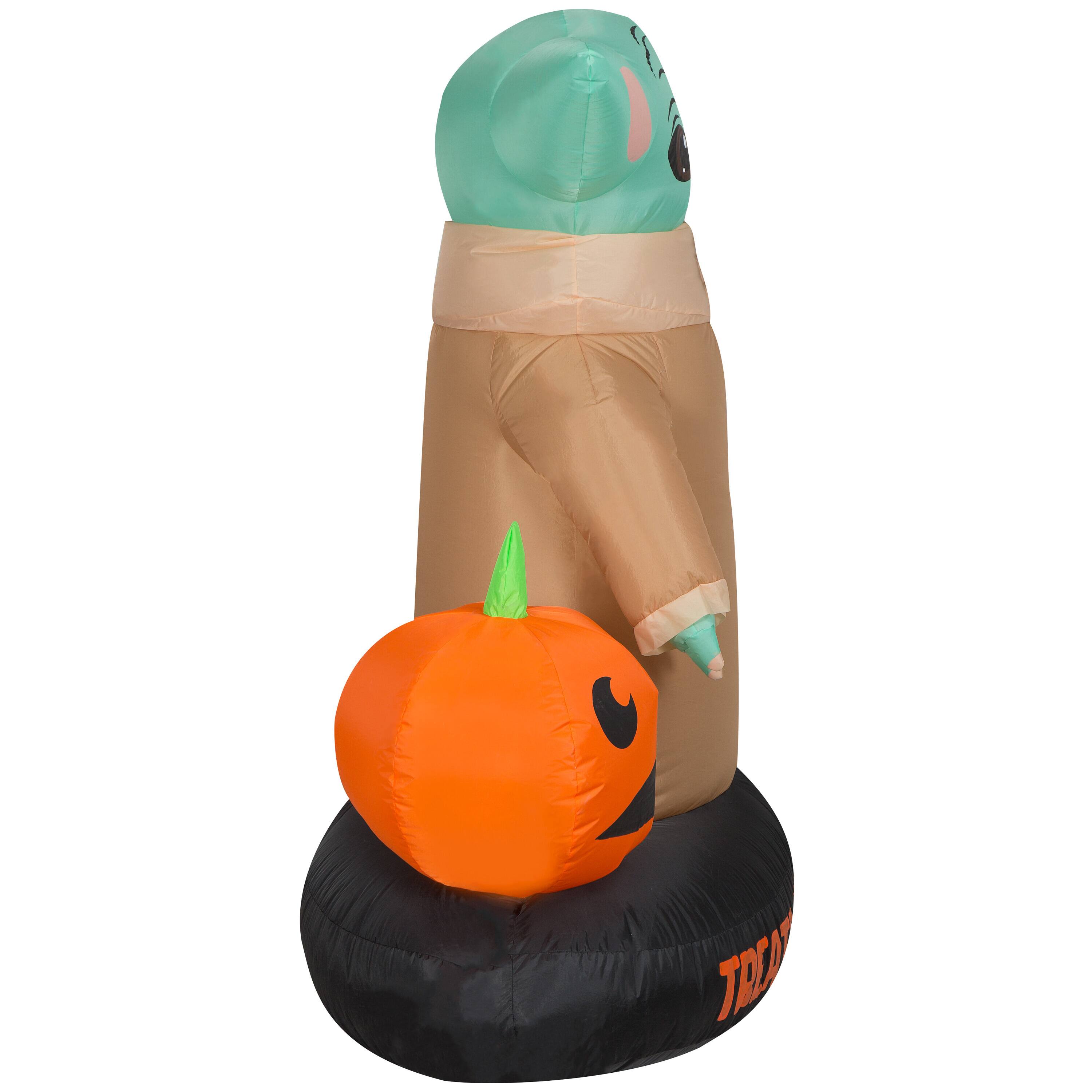 5.5ft. Airblown&#xAE; Inflatable Halloween Star Wars The Child with Jack-O-Lantern