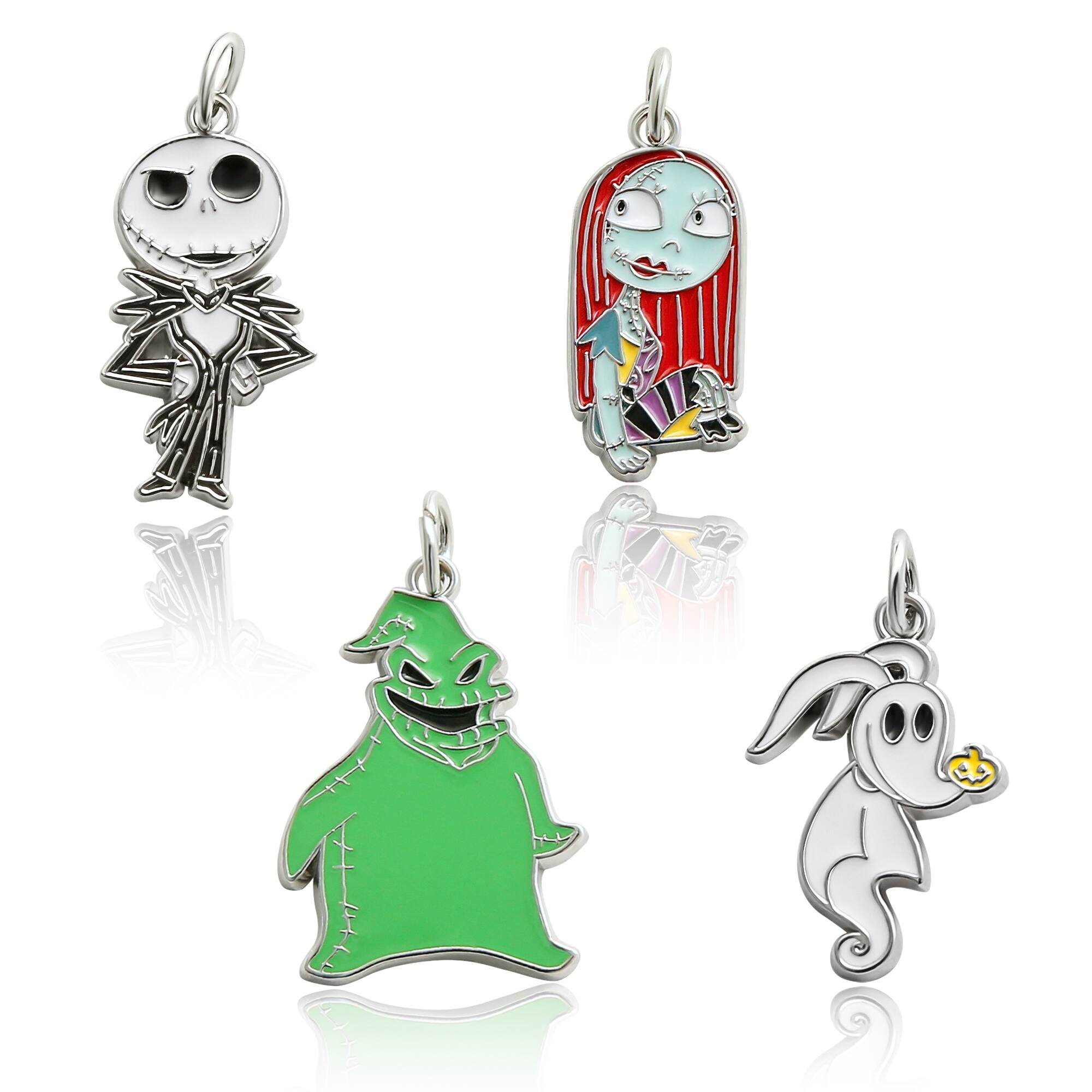 Disney® Nightmare Before Christmas Silver Enamel Charm Set