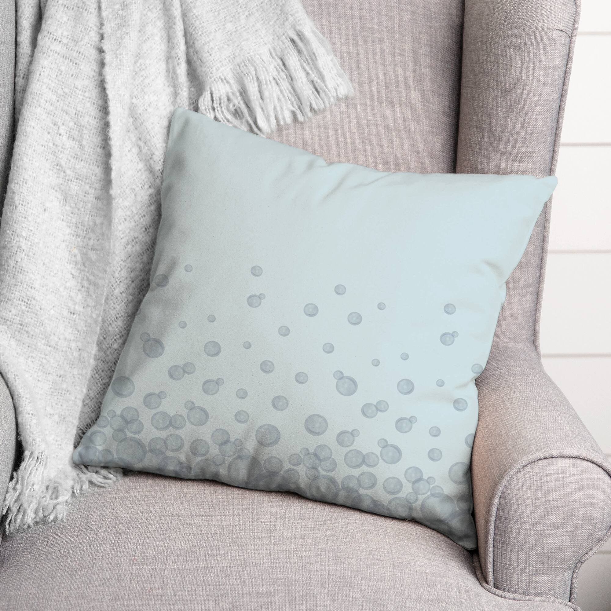 Bubbles Throw Pillow