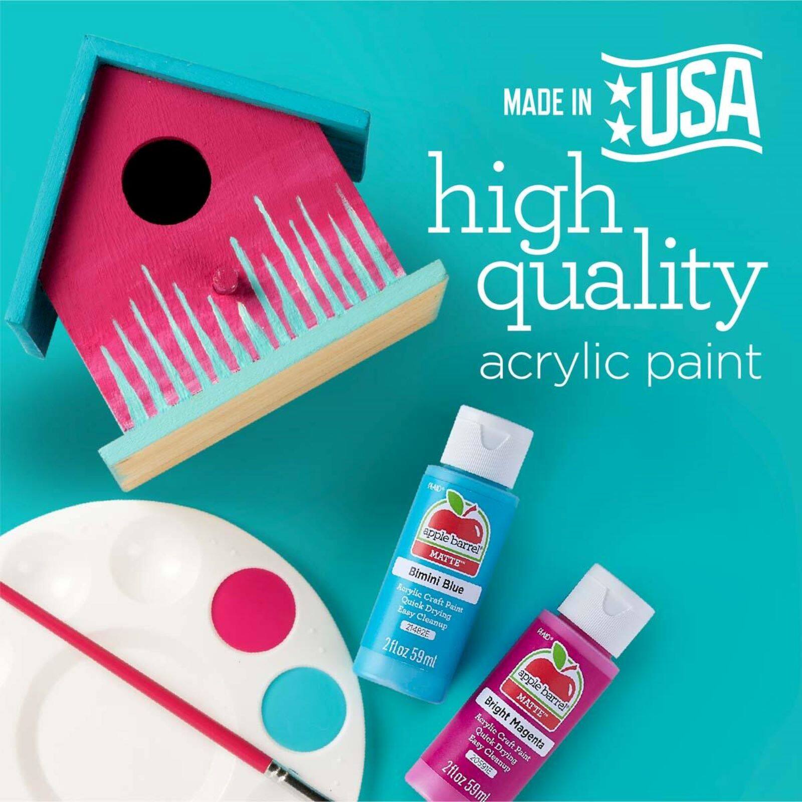 Apple Barrel&#xAE; Acrylic Neon Paints &#x26; Mod Podge 13 Piece Set