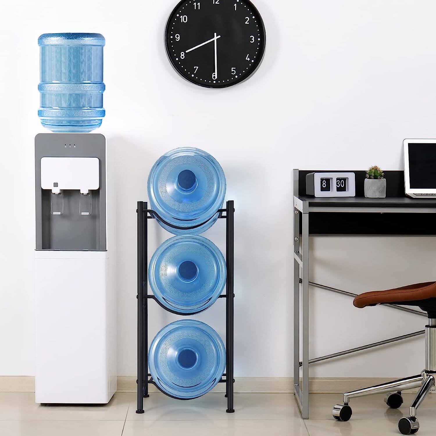 NEX™ 3-Tier 5-Gallon Black Water Jug Storage Rack