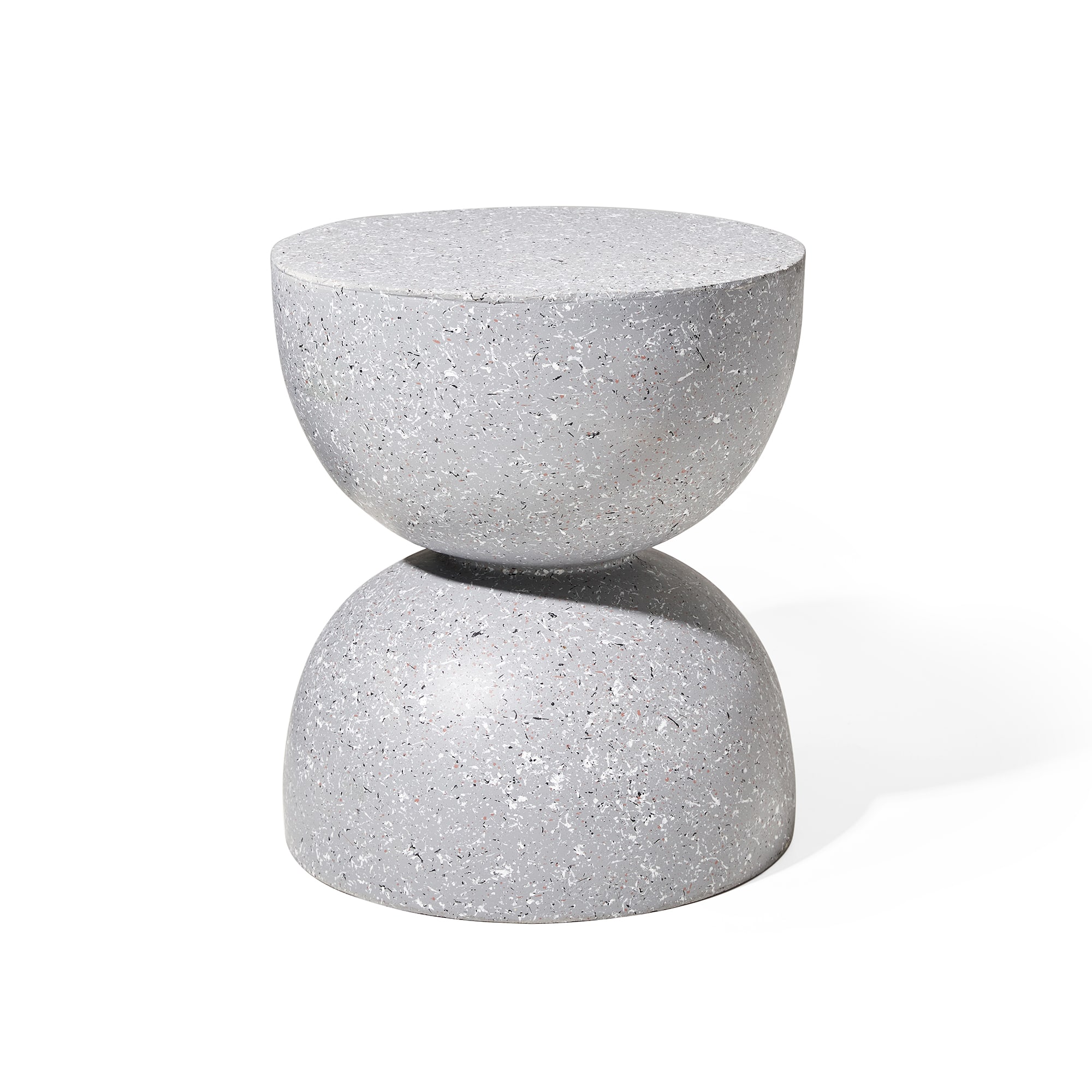 Glitzhome® 18" Multi-Functional Terrazzo Garden Stool
